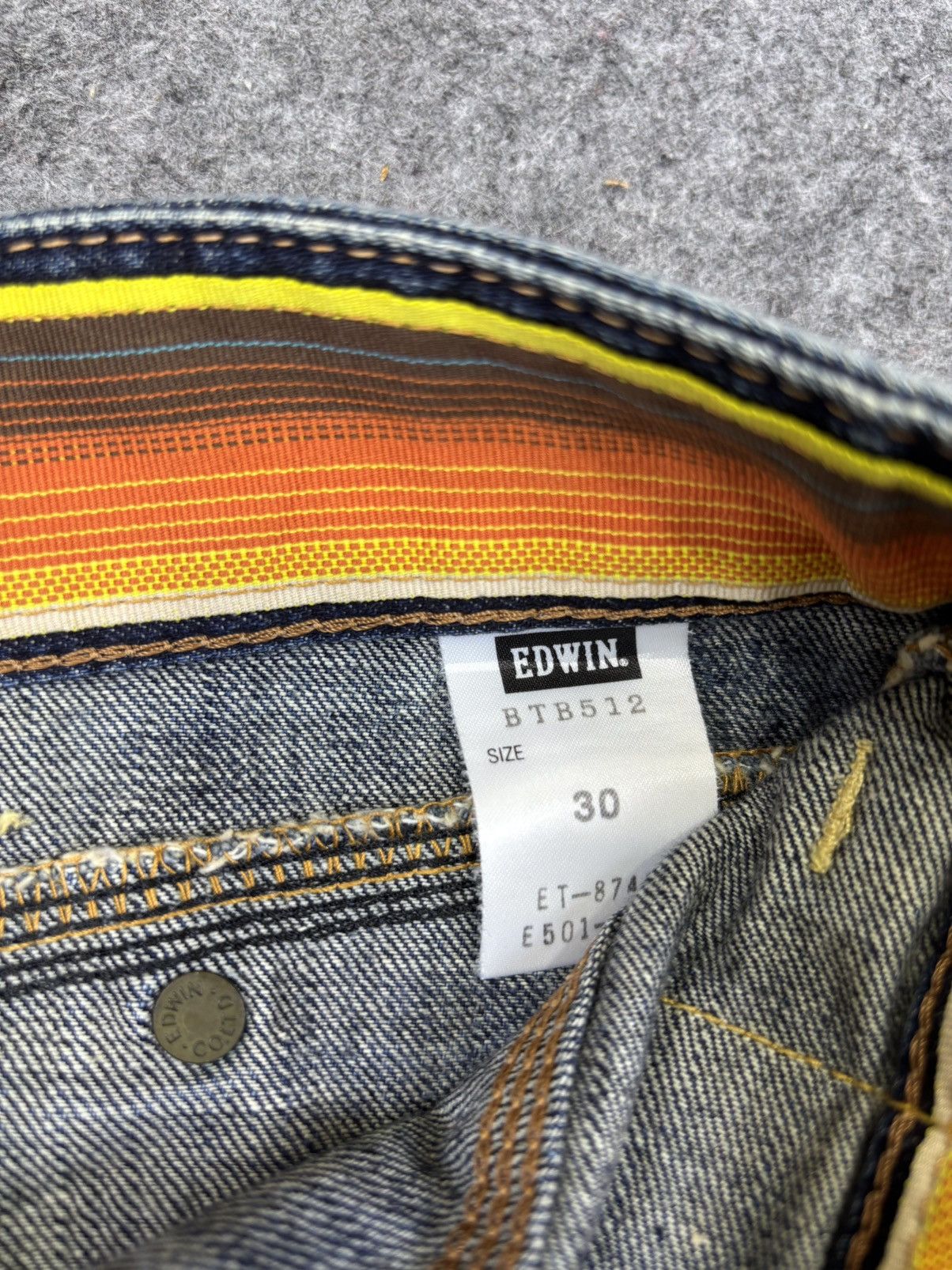 Edwin 💥Thrashed💥Sick Edwin Raw Fades Bush Denim F940 Size US 32 / EU 48 - 23 Thumbnail