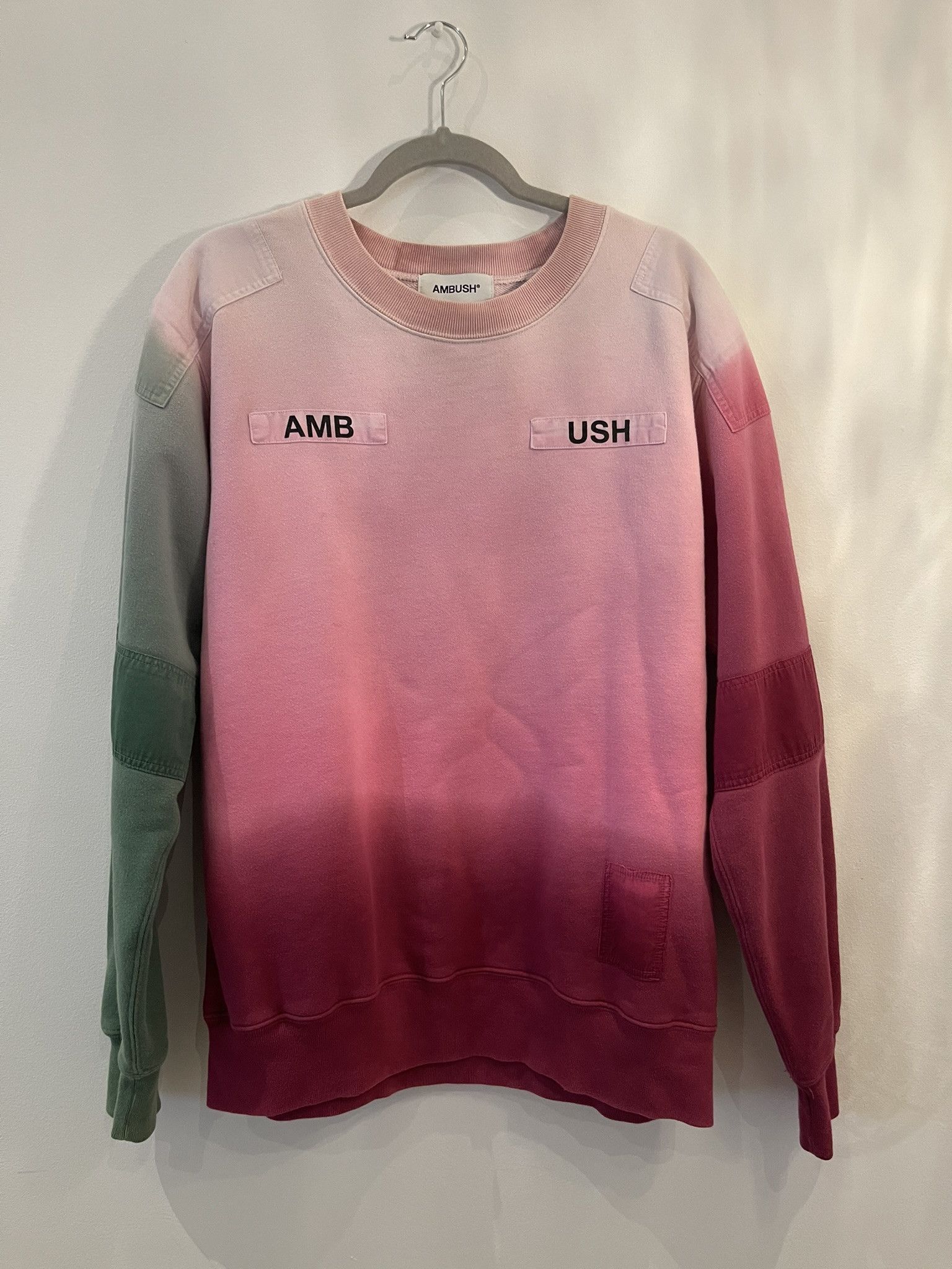 image of Ambush Design Pink Fade Sweatshirt, Men's (Size XL)