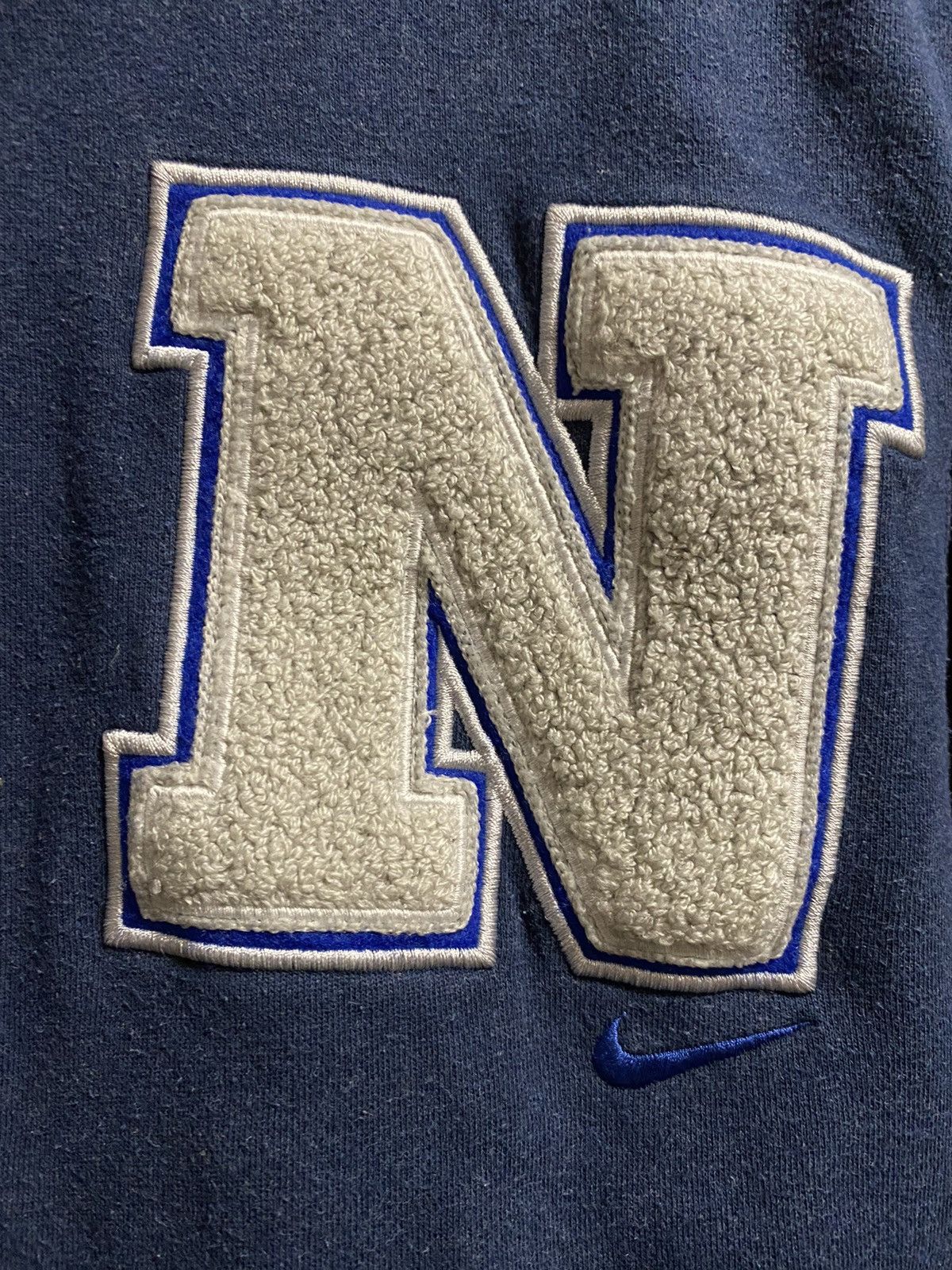 Nike × Vintage Rare Vintage Hoodie Nike Small Swoosh Drill Y2K style. Size US S / EU 44-46 / 1 - 2 Thumbnail