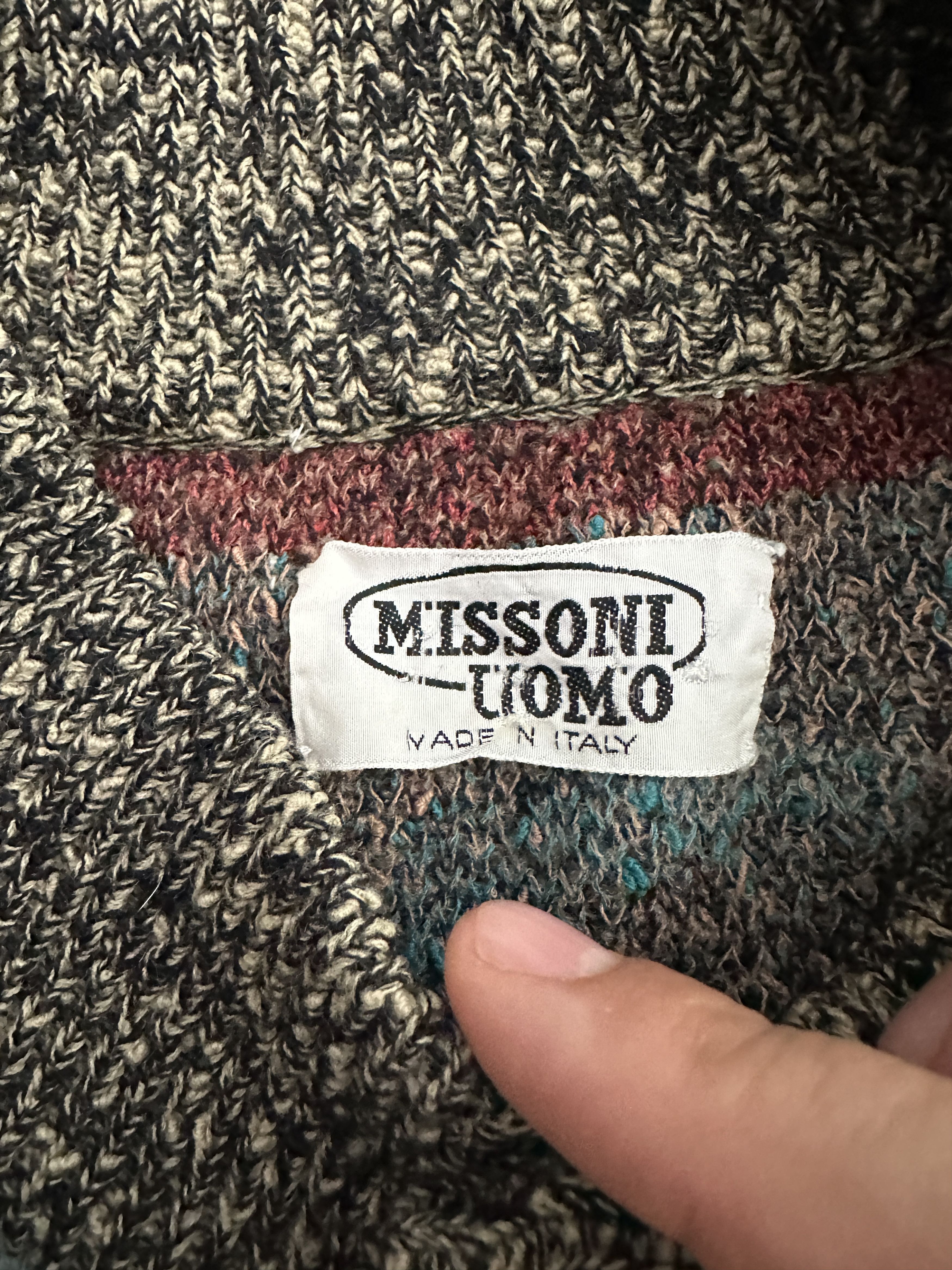 Missoni Missoni Uomo Cardigan 3D Knit DNA Retro Sweater Size L Size US L / EU 52-54 / 3 - 15 Thumbnail