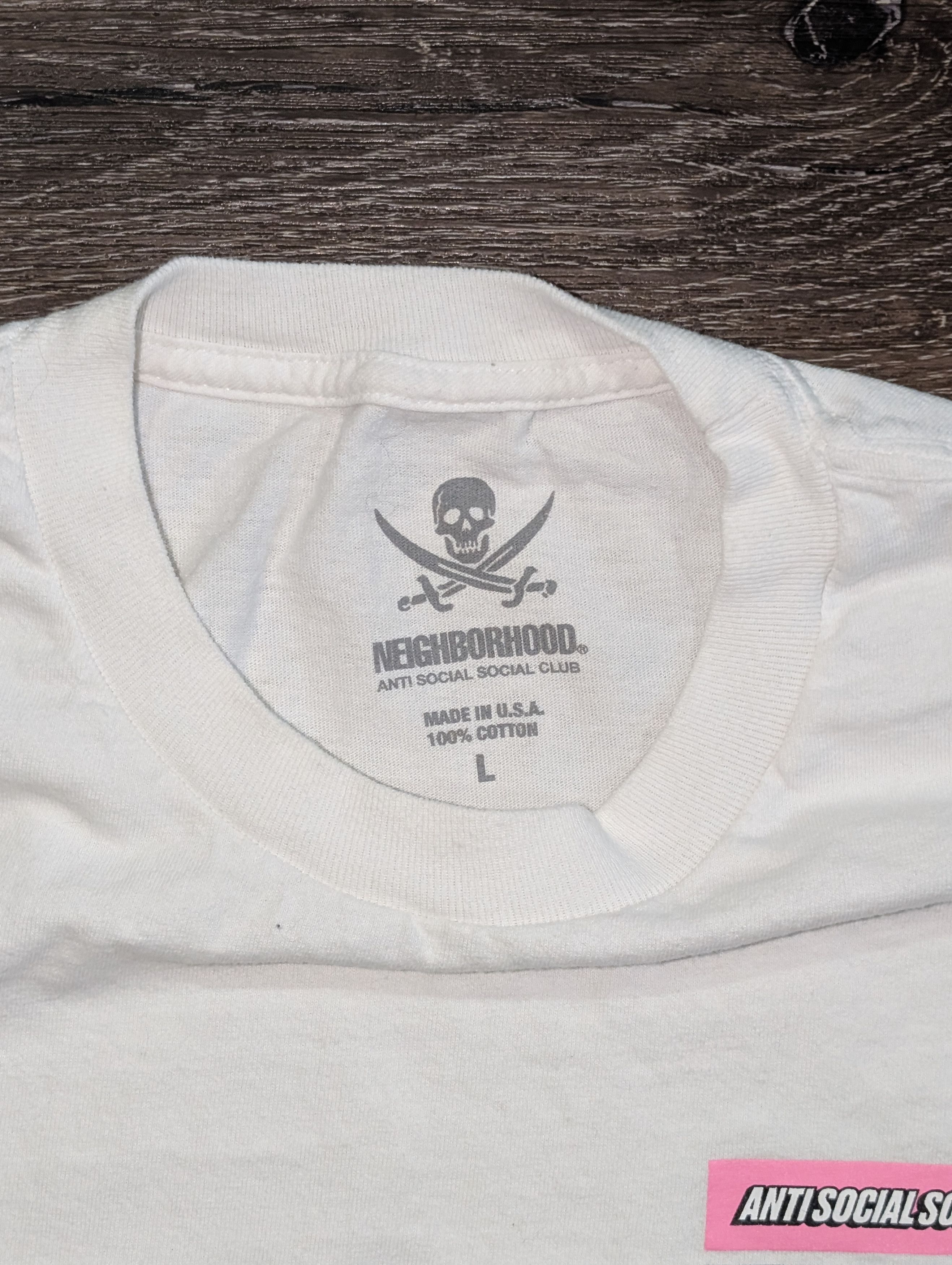 Anti Social Social Club × Neighborhood Anti Social Social Club x Neighborhood t-shirt - SIZE L Size US L / EU 52-54 / 3 - 5 Thumbnail