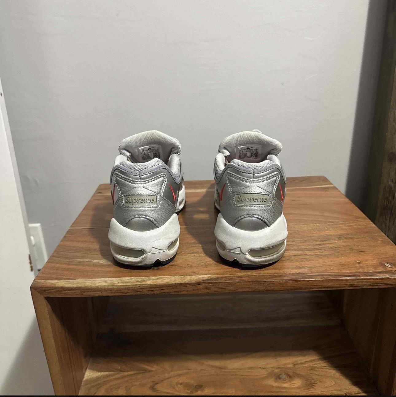 Nike Supreme x Air Max 96 'Metallic Silver' Size US 10 / EU 43 - 4 Thumbnail