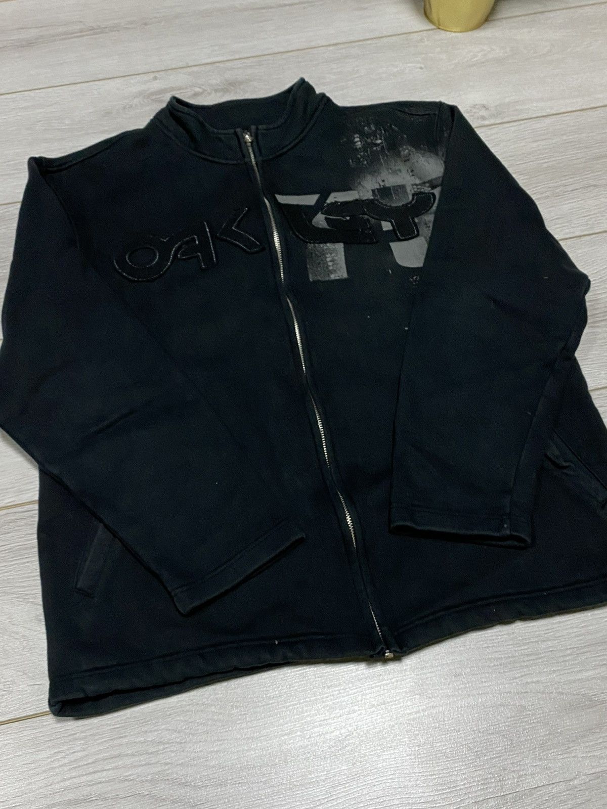 Oakley Oakley big logo spell out 75 vintage zip sweatshirt Size US XL / EU 56 / 4 - 4 Thumbnail
