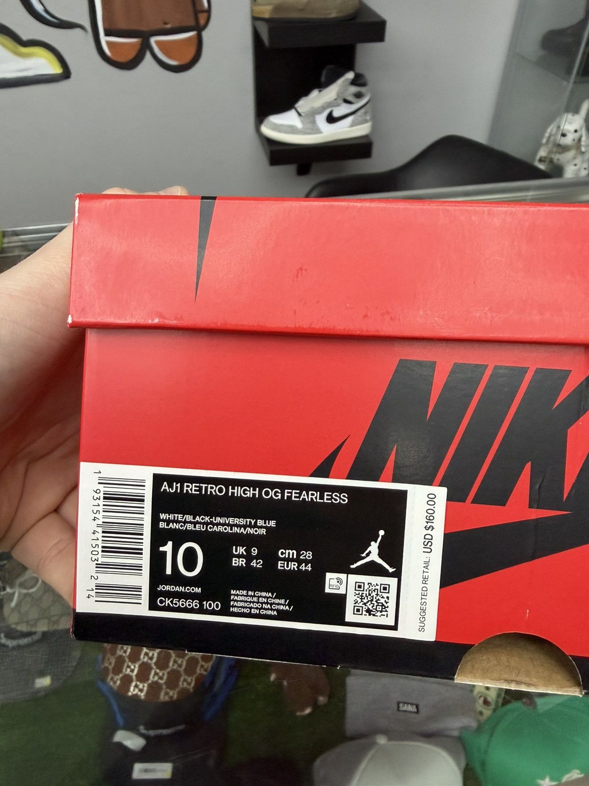 Jordan Brand Size 10 - Jordan 1 Retro High Fearless UNC Size US 10 / EU 43 - 10 Thumbnail