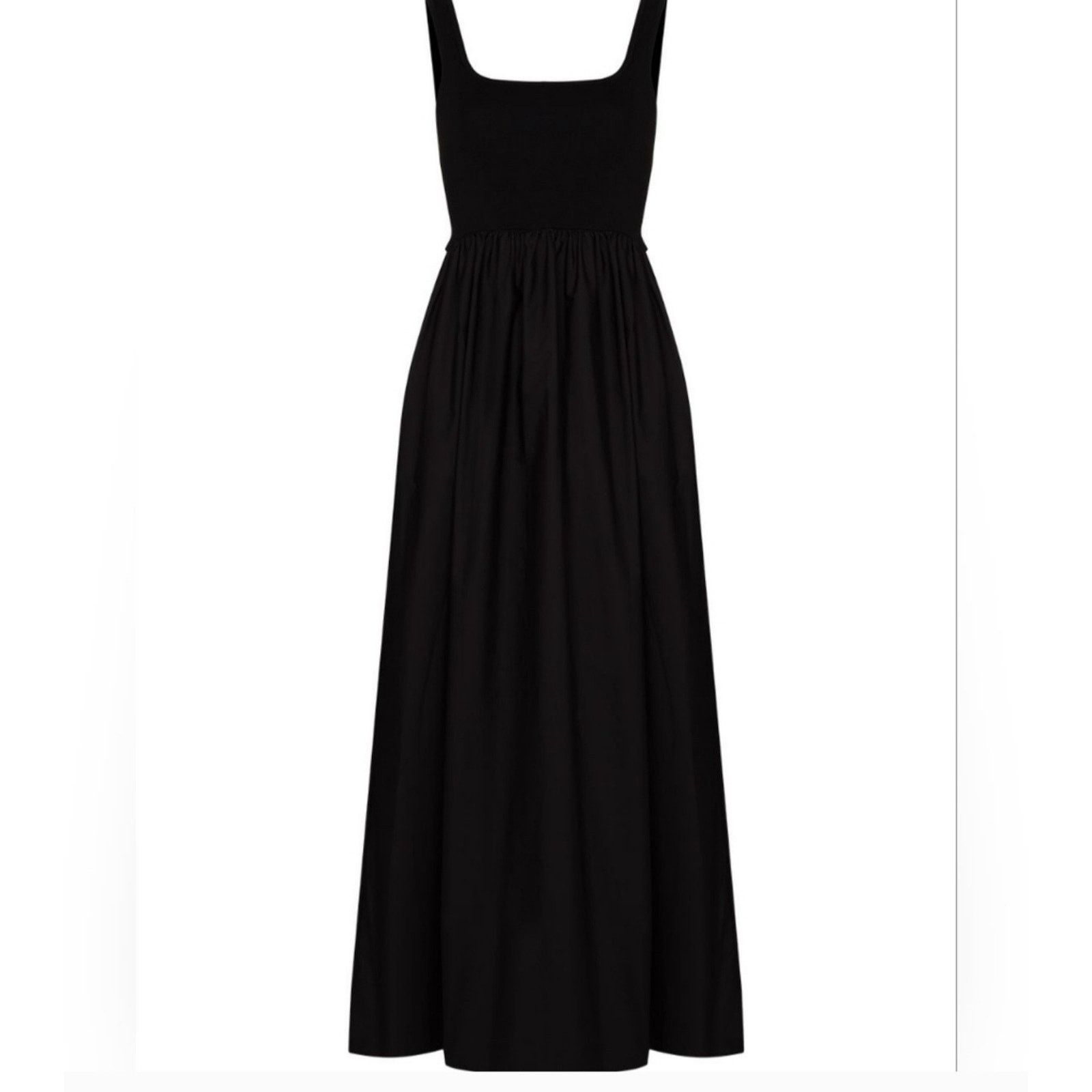Matteau MATTEAU Knit And Cotton Maxi Black Classic Dress $620 10 Size L / US 10 / IT 46 - 9 Thumbnail