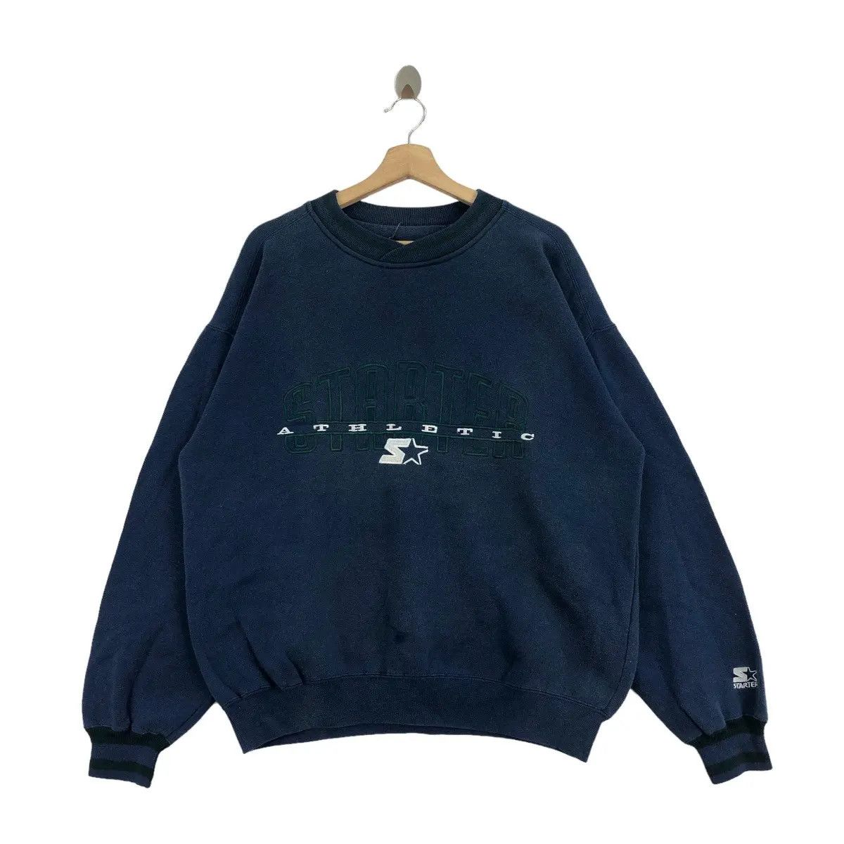 Starter Vtg STARTER ATHLETIC Embroidered Sport Sweatshirt Size US M / EU 48-50 / 2 - 1 Thumbnail