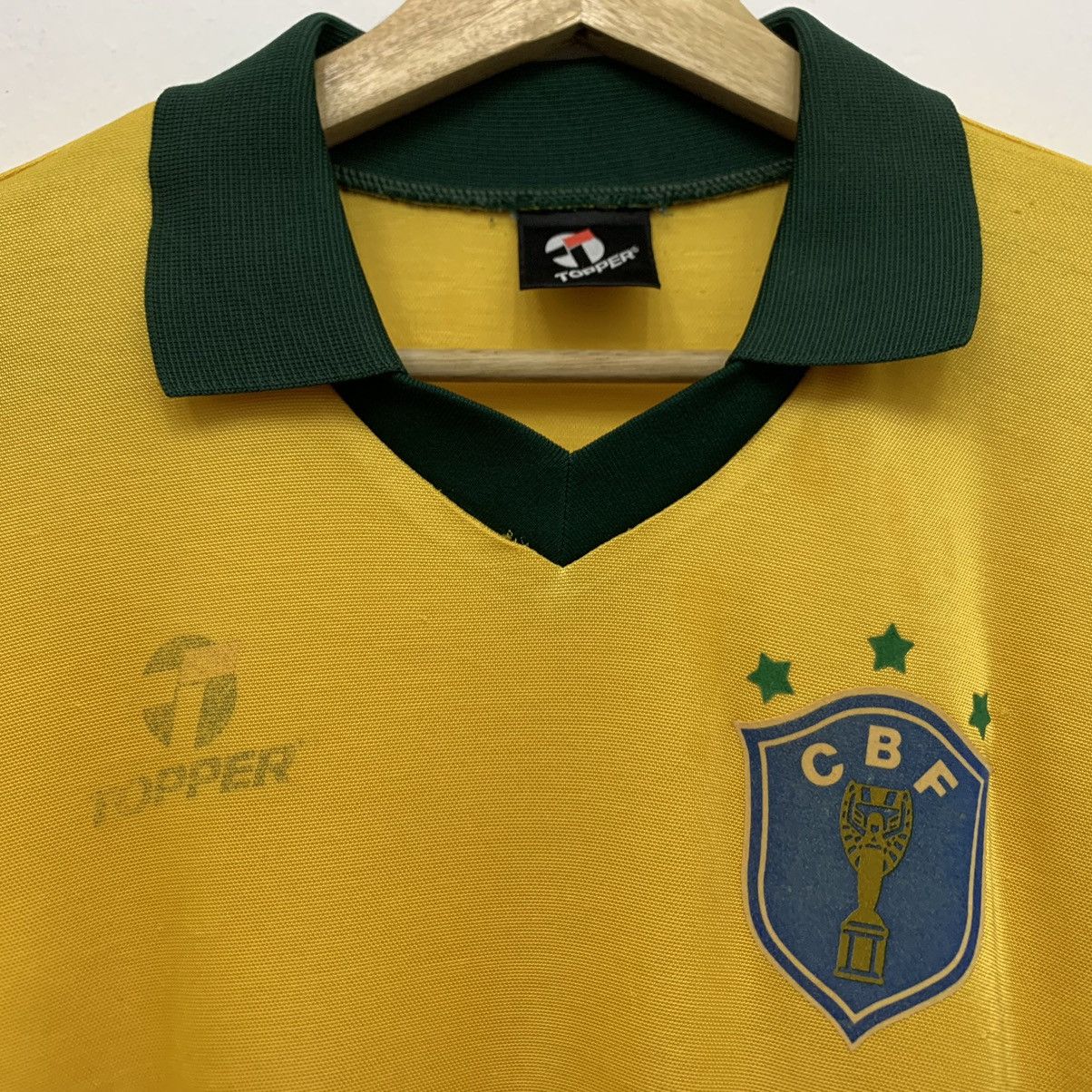Vintage Vintage 1986 Brazil World Cup Jersey Topper Size US M / EU 48-50 / 2 - 5 Thumbnail