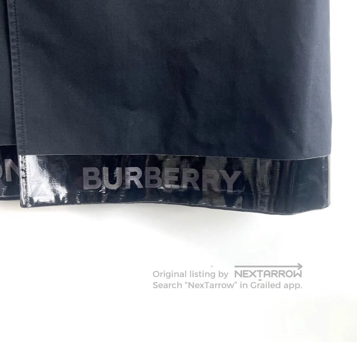Burberry Black Long Coat with Collar and Button Closure. Size US M / EU 48-50 / 2 - 7 Thumbnail
