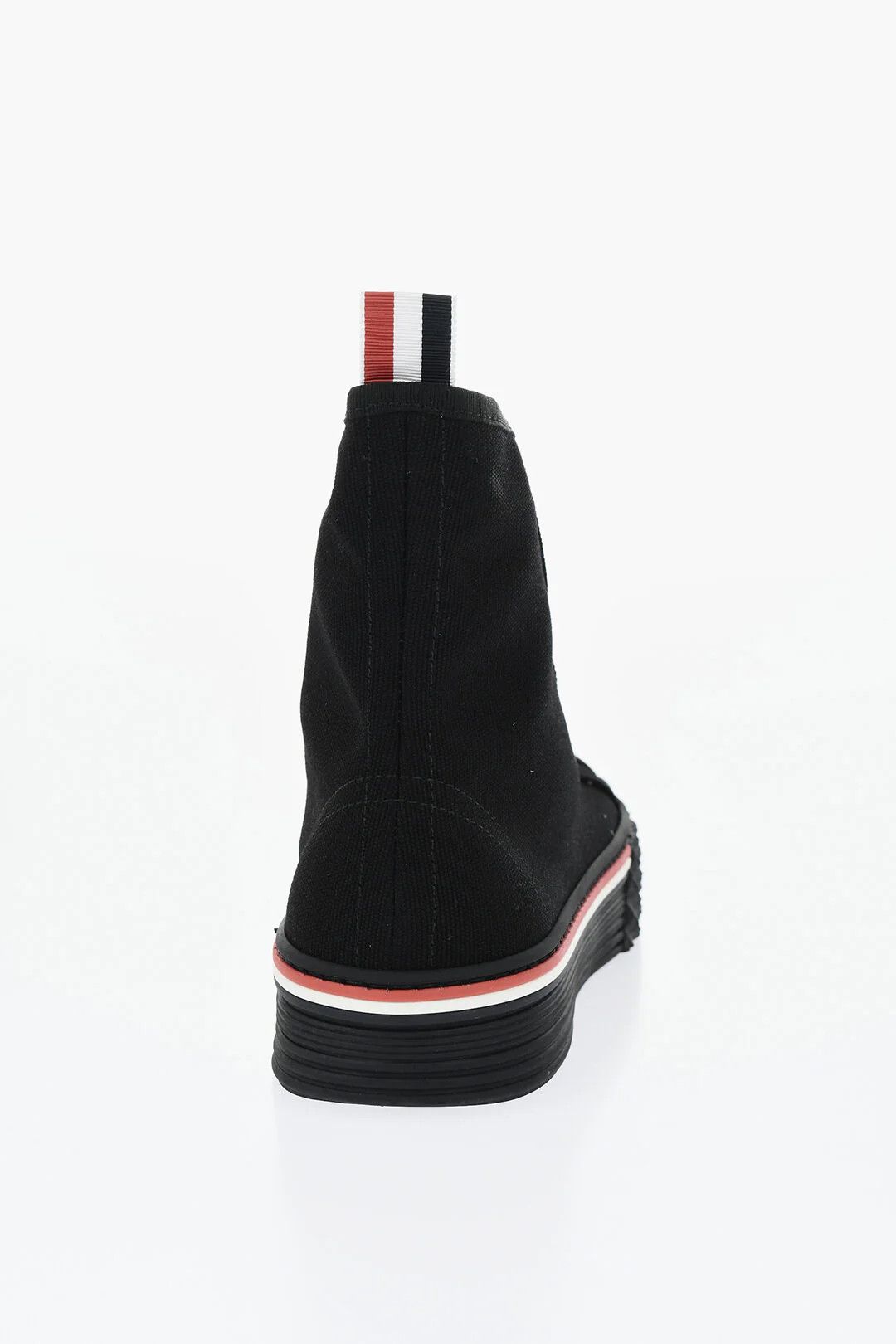Thom Browne og1mm0426 Canvas High-Top Sneakers in Black Size US 7 / EU 40 - 2 Thumbnail