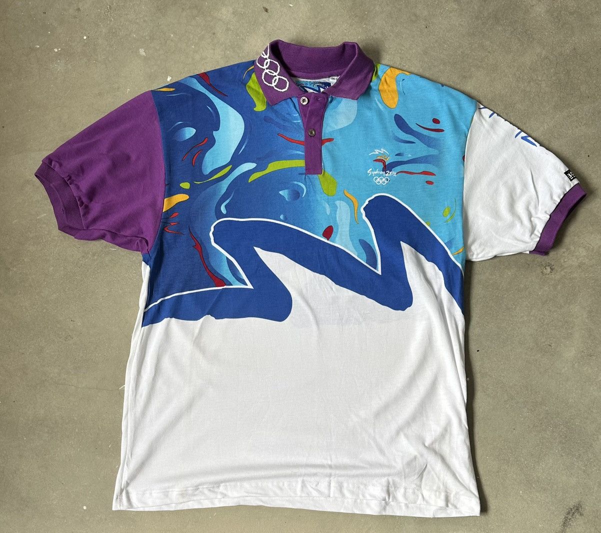 Vintage VINTAGE BONDS SYDNEY 2000 OLYMPICS POLO TEE Size US L / EU 52-54 / 3 - 1 Thumbnail