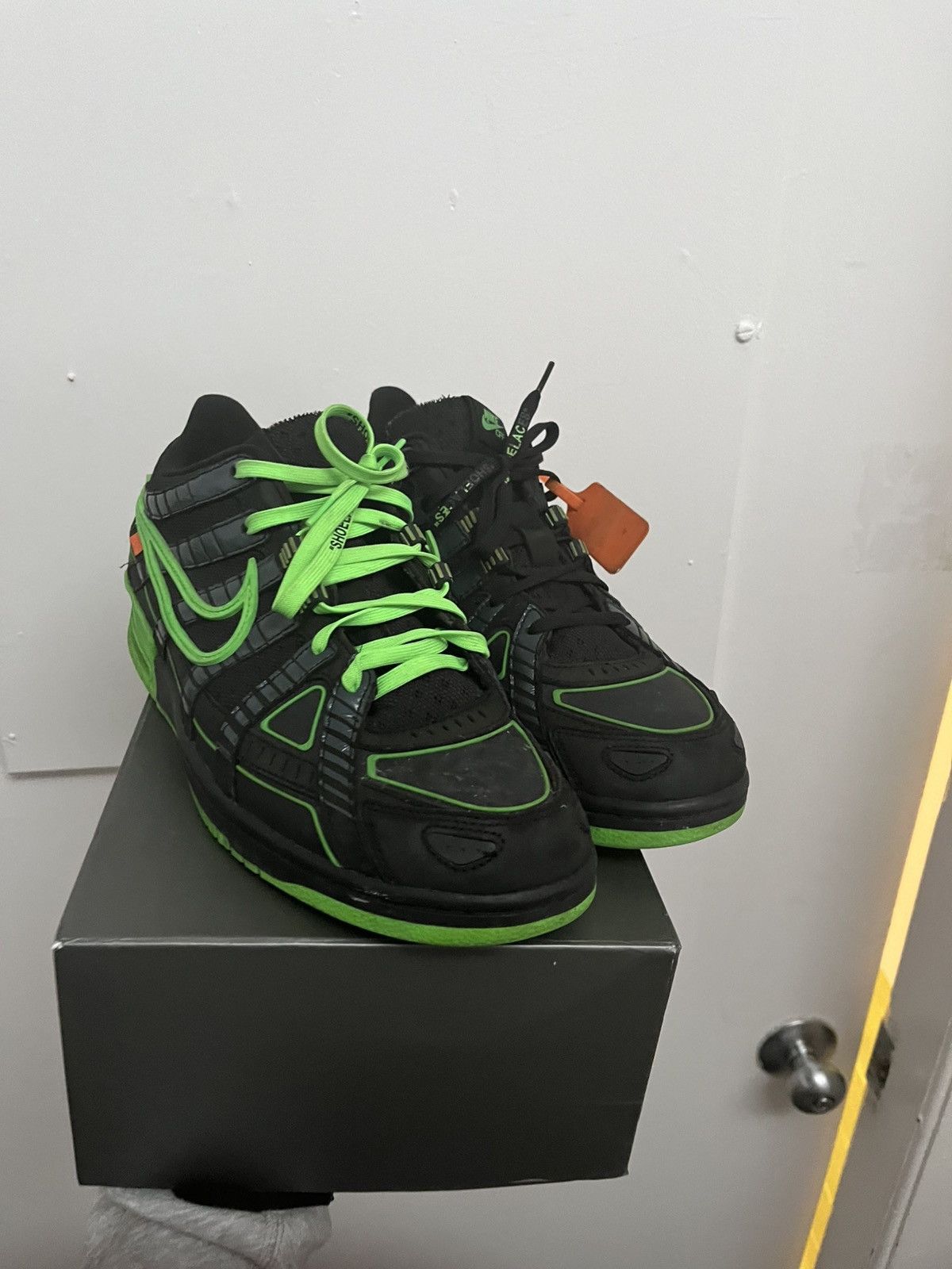 Nike × Off-White Black Off White Rubber Dunks Size US 13 / EU 46 - 1 Thumbnail