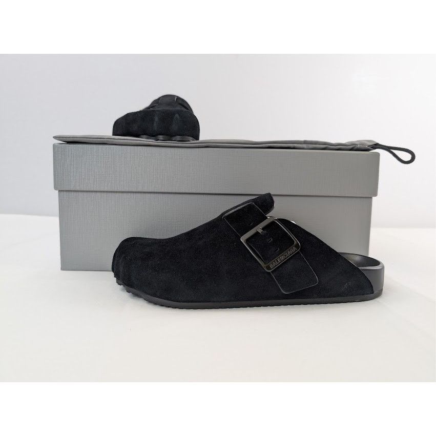 Balenciaga o1rshd1 Q:2 / Sunday Mule Slip On Sandals in Black Size US 9 / EU 42 - 21 Thumbnail
