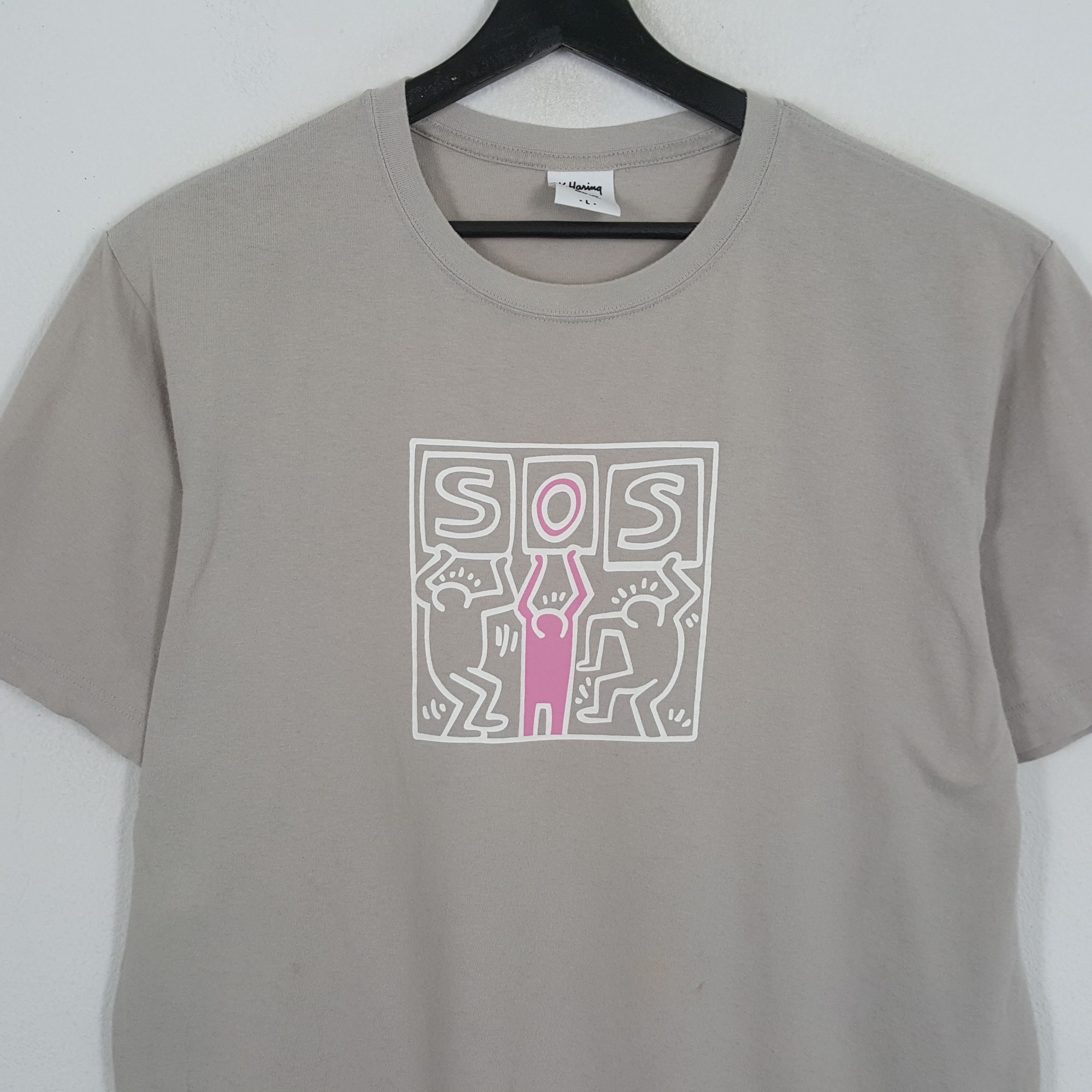 Keith Haring × Vintage KEITH HARING Art Design Style Streetwear Tshirt Size US L / EU 52-54 / 3 - 2 Thumbnail