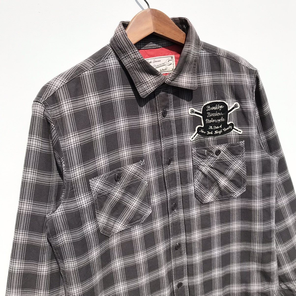 Schott Vintage Schott N.Y.C Perfecto Flannel Jacket Size US M / EU 48-50 / 2 - 6 Thumbnail