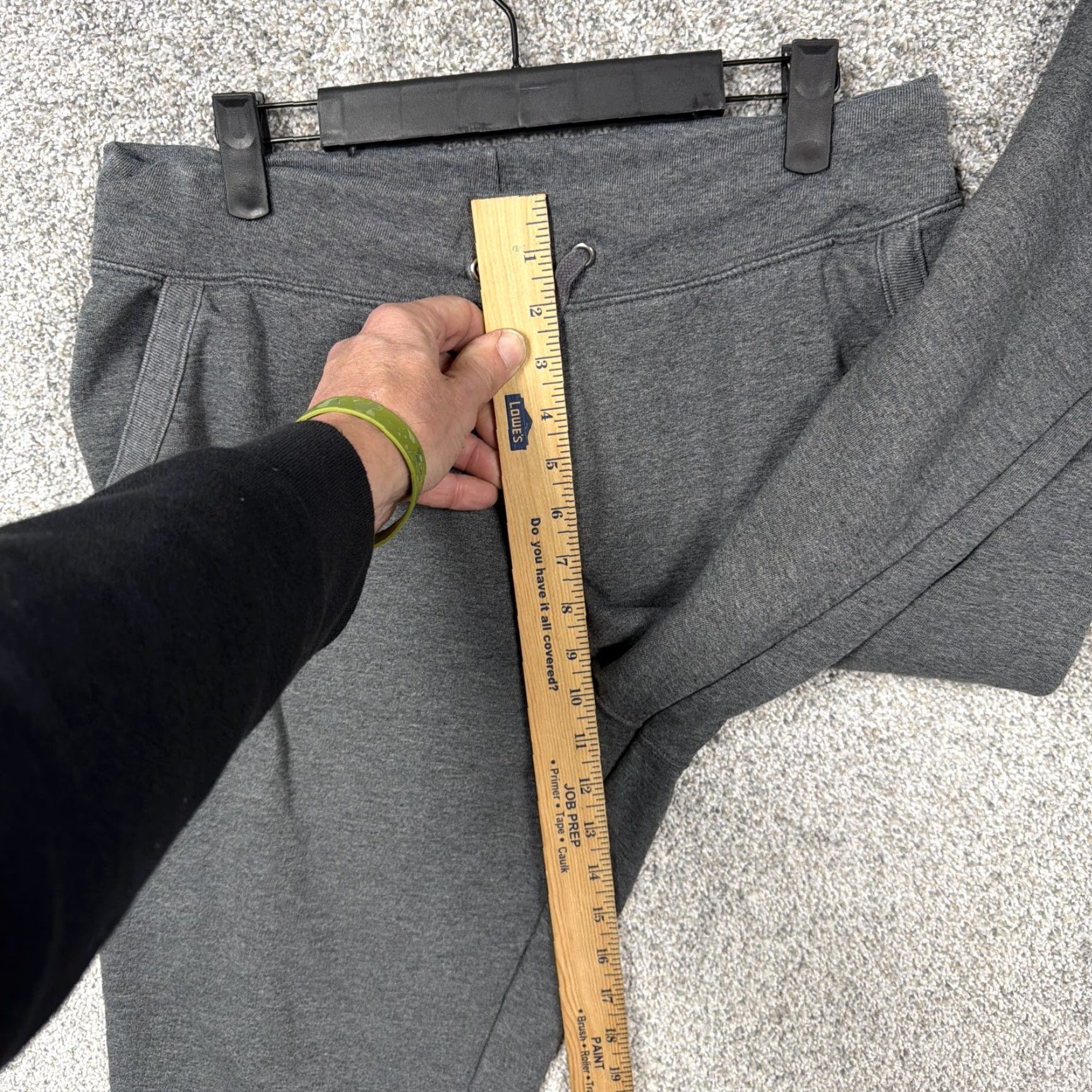 Champion Champion Sweatpants Mens Large 32x29.5 Gray Fleece Drawstring Athletic Sporty Size US 33 - 5 Thumbnail