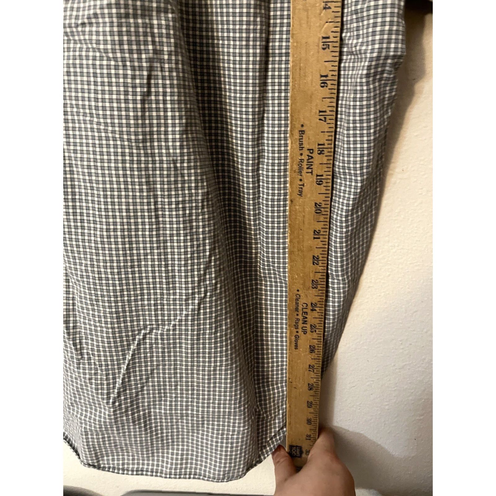 Eddie Bauer VINTAGE Eddie Bauer Button-Down Shirt Men L Gray Gingham Plaid Short Sleeve Cotton 90s Theme Mens Size US 33 - 4 Thumbnail