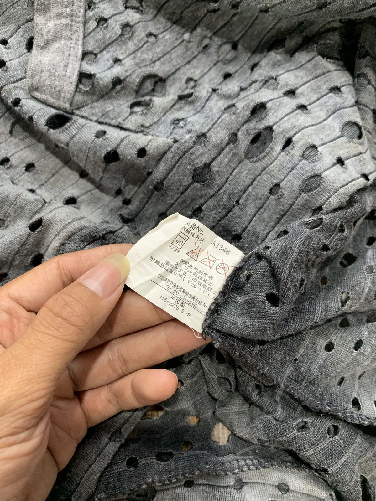 If Six Was Nine Distressed zip Hoodie Layered ' Issey Miyake Style Size US M / EU 48-50 / 2 - 6 Thumbnail