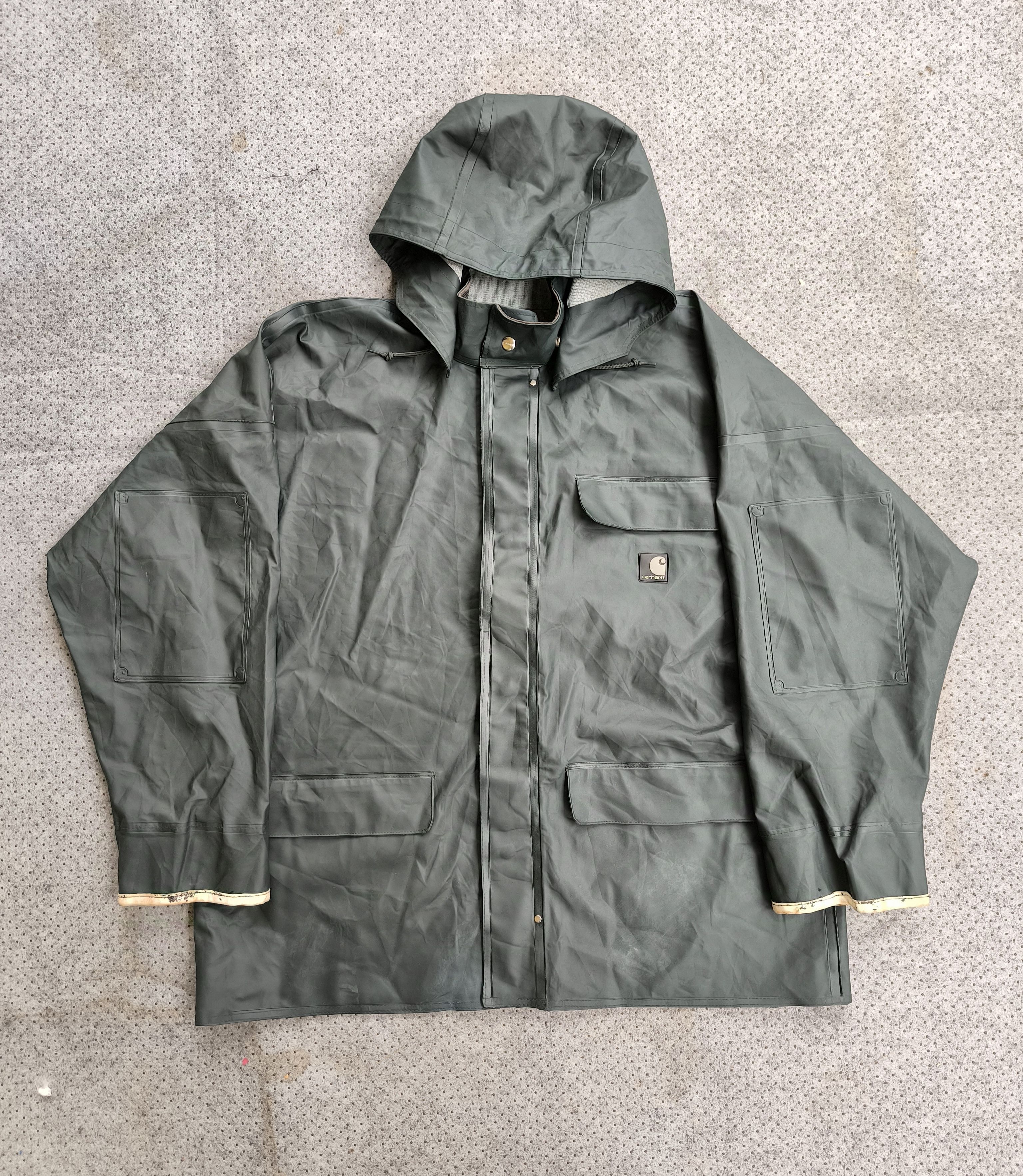 Carhartt CARHARTT Polyvinyl Chloride hoodie rain jacket Size US L / EU 52-54 / 3 - 1 Thumbnail