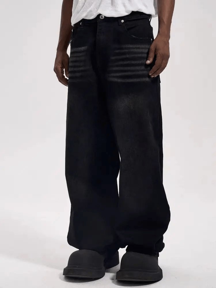 Japanese Brand × Jean High street washed baggy wide leg jeans Size US 30 / EU 46 - 3 Thumbnail