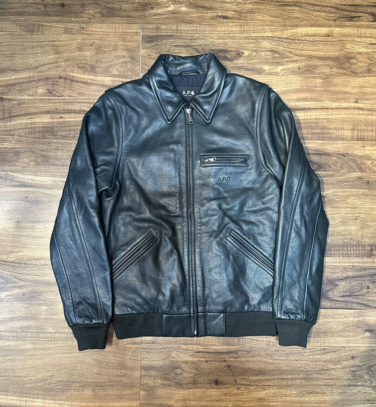 APC x Carhartt Detroit Leather Jacket
