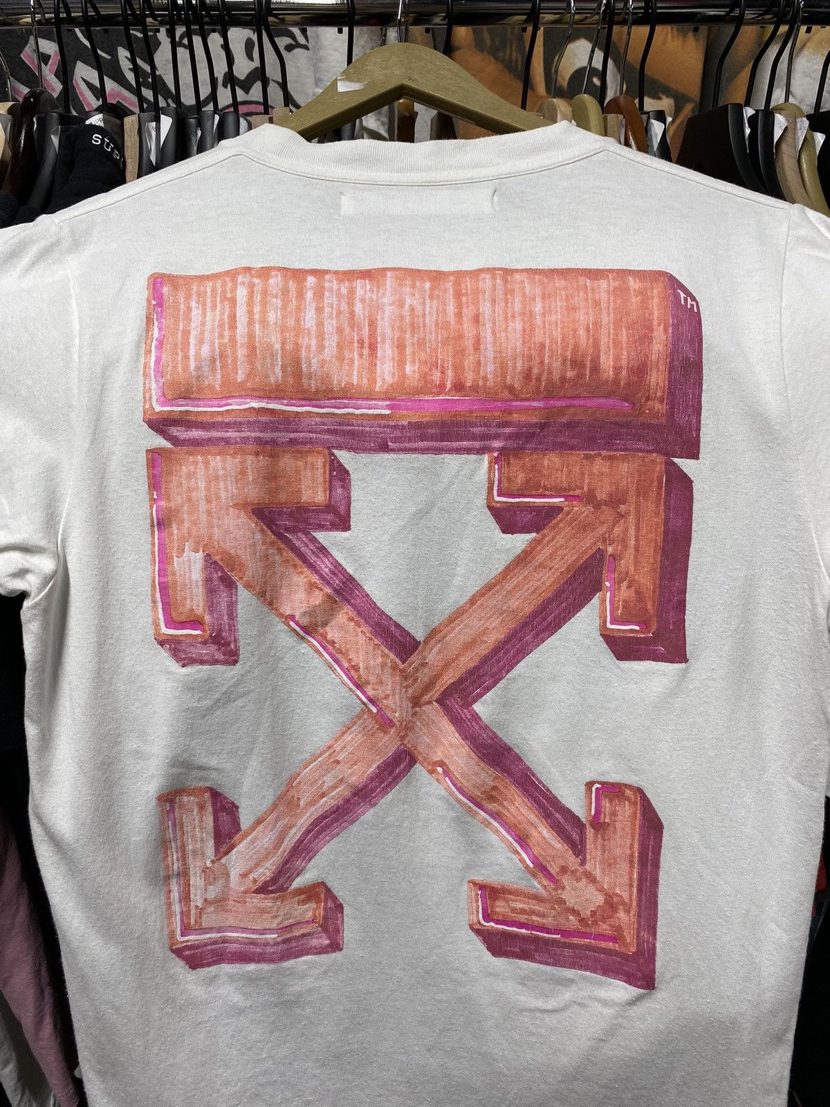 Off-White Off-White Spray Arrows Men’s Tee Shirt Medium Size US M / EU 48-50 / 2 - 4 Thumbnail