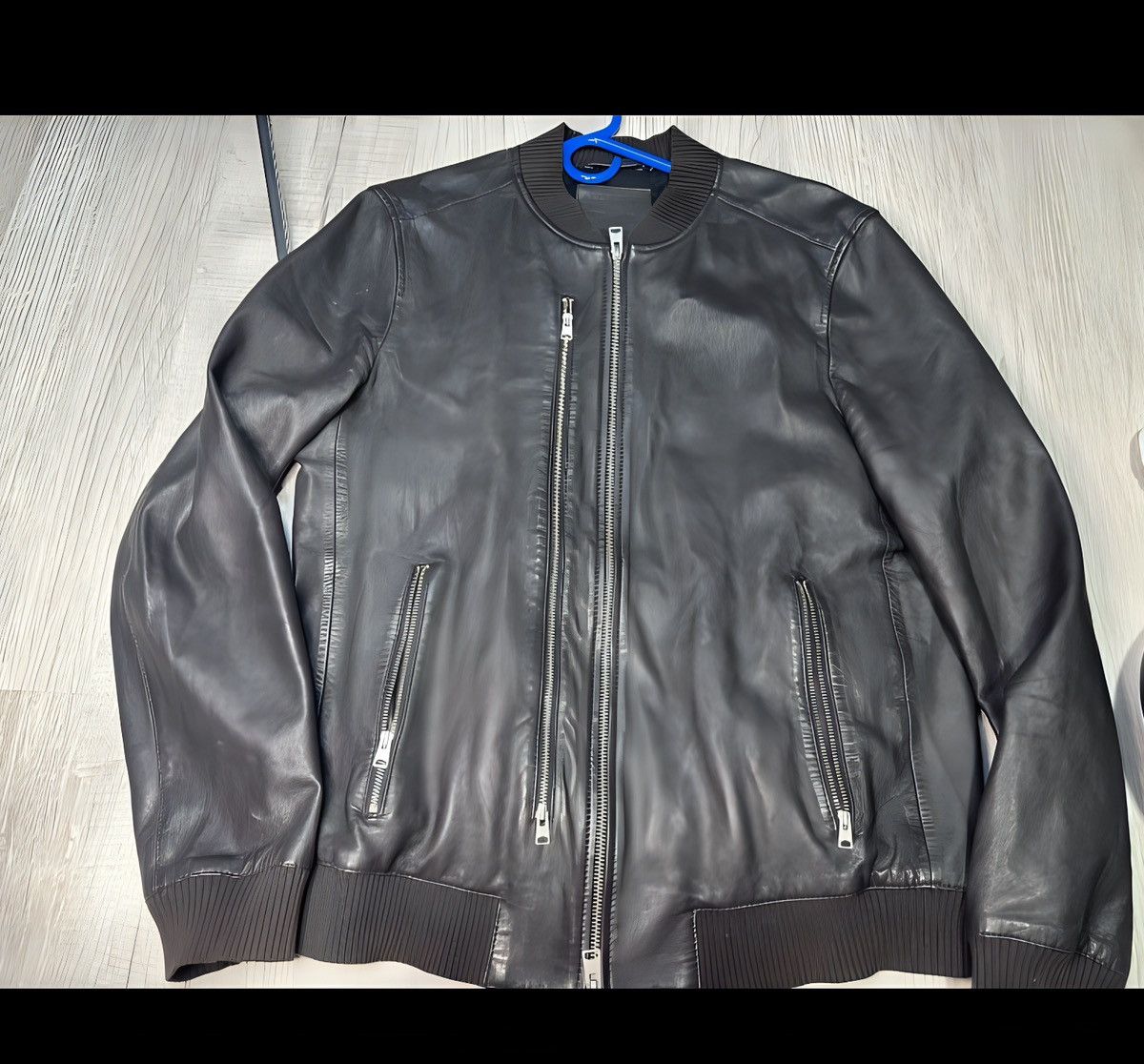 Allsaints AllSaints leather bomber Size US L / EU 52-54 / 3 - 2 Thumbnail
