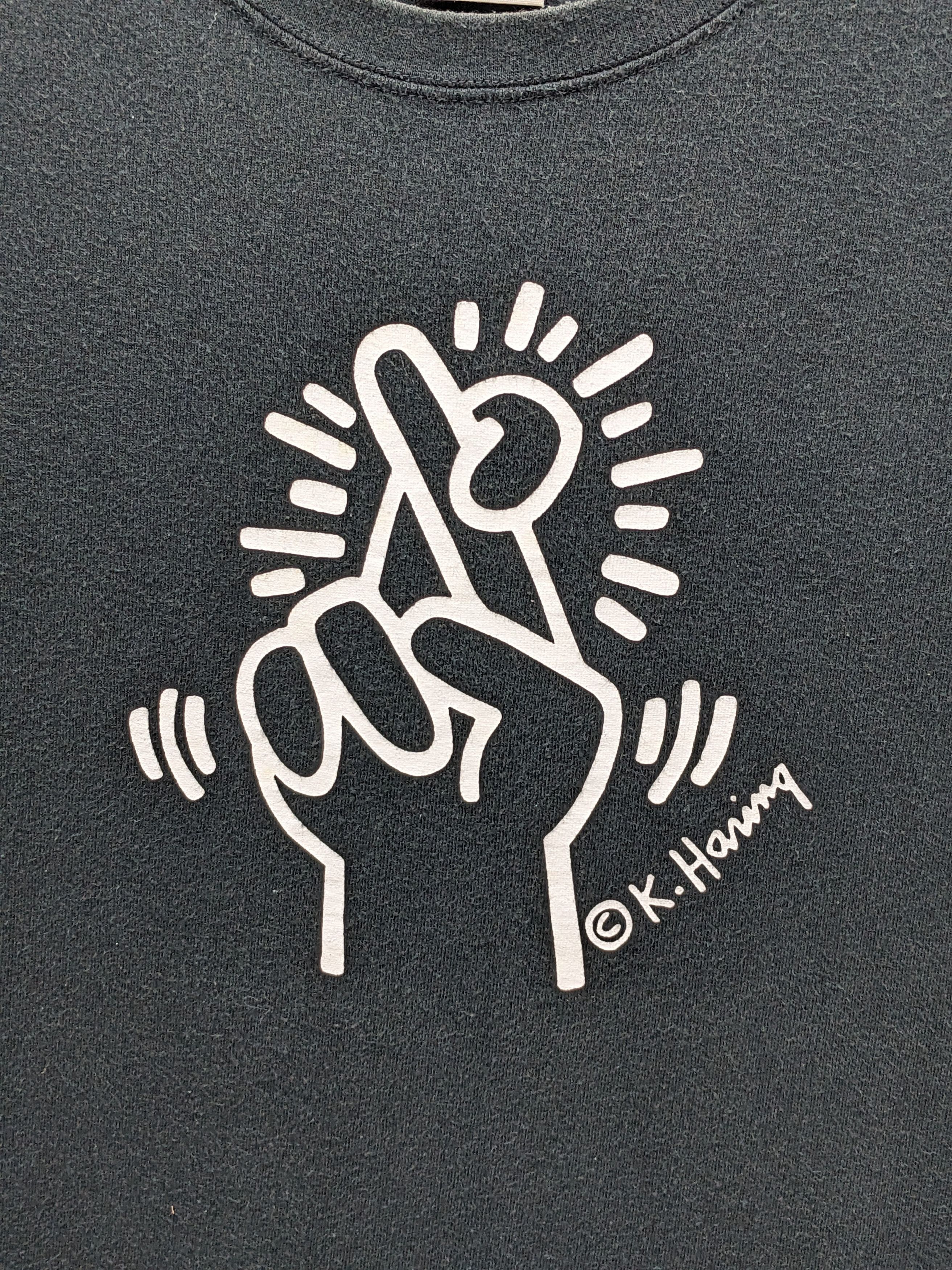 Keith Haring JAPANESE BRAND X KEITH HARING ART BLACK TSHIRT Size US M / EU 48-50 / 2 - 3 Thumbnail