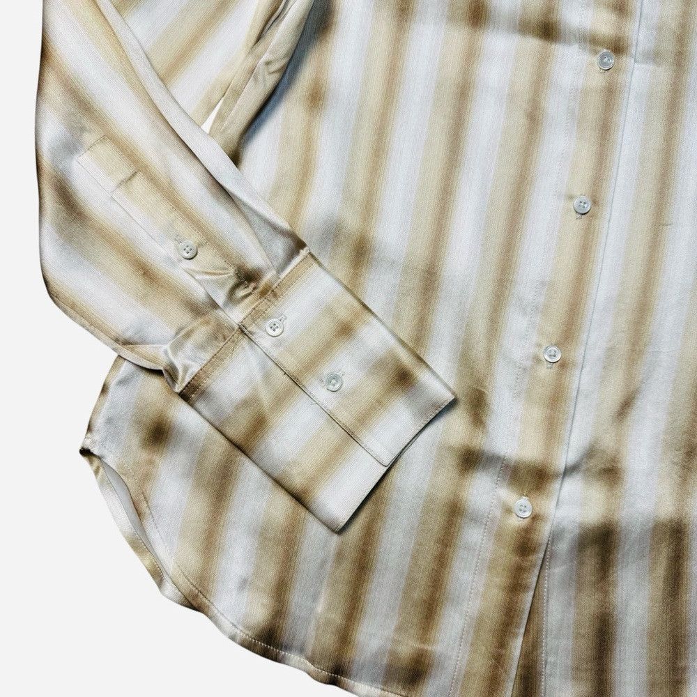 Madewell NWT New Madewell 100% Silk Slim Button Up Stripe Long Sleev Size S / US 4 / IT 40 - 5 Thumbnail