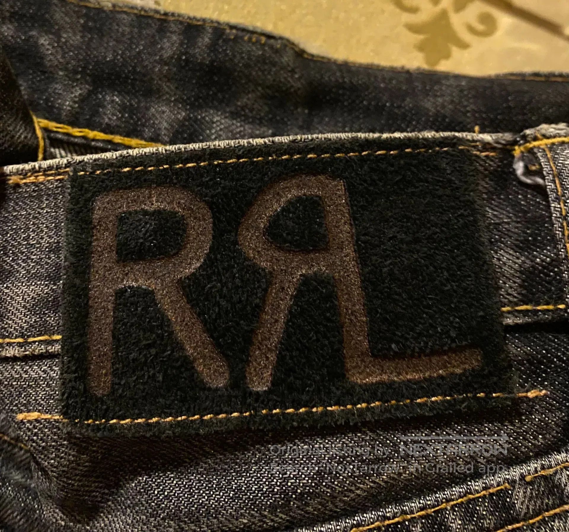 RRL Ralph Lauren RRL Slim Bootcut Vintage Black Denim Jeans. Size US 36 / EU 52 - 7 Thumbnail
