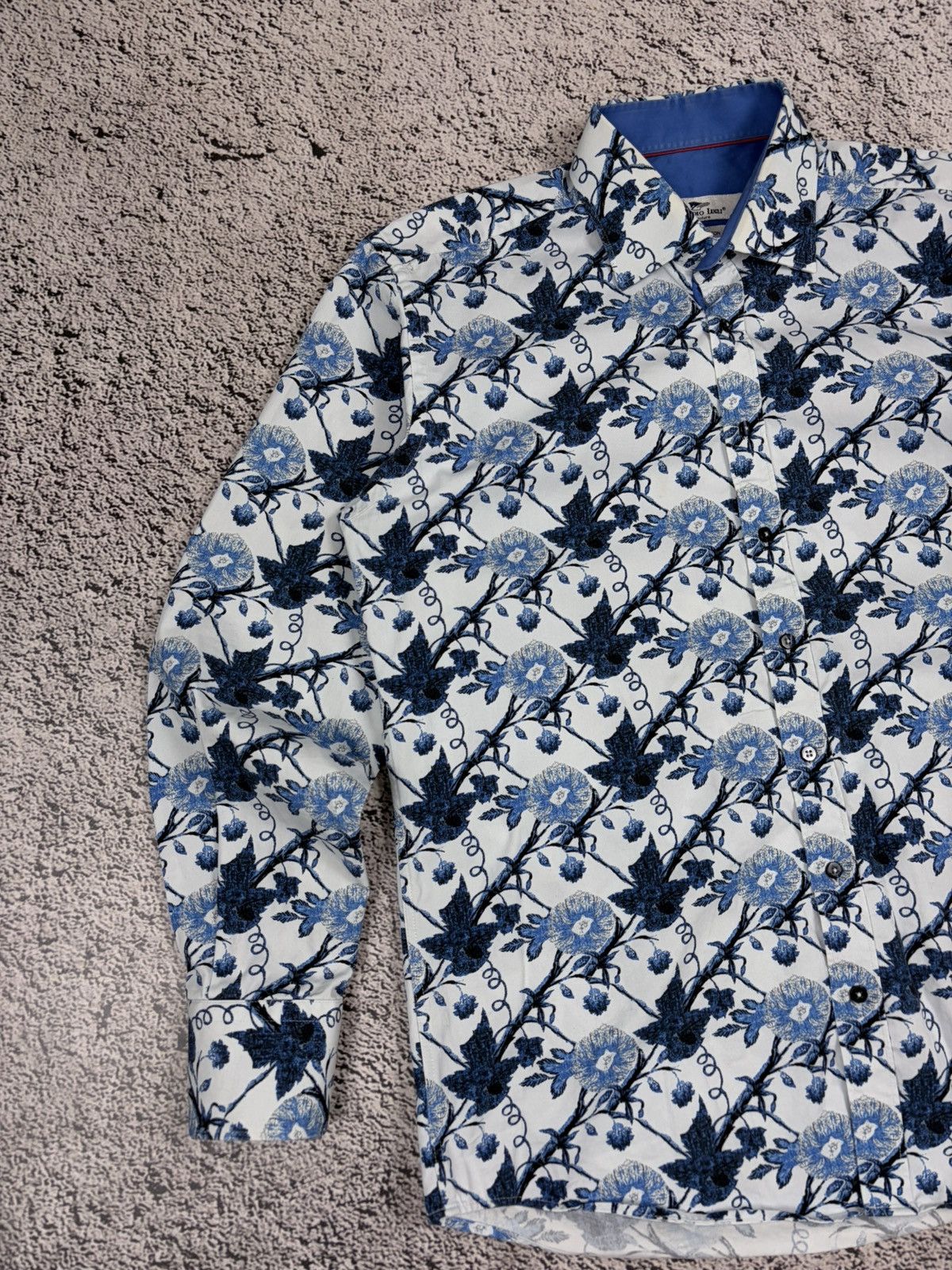 Japanese Brand Claudio Lugli Couture Floral All Over Print Cotton Shirt XL Size US XL / EU 56 / 4 - 4 Thumbnail