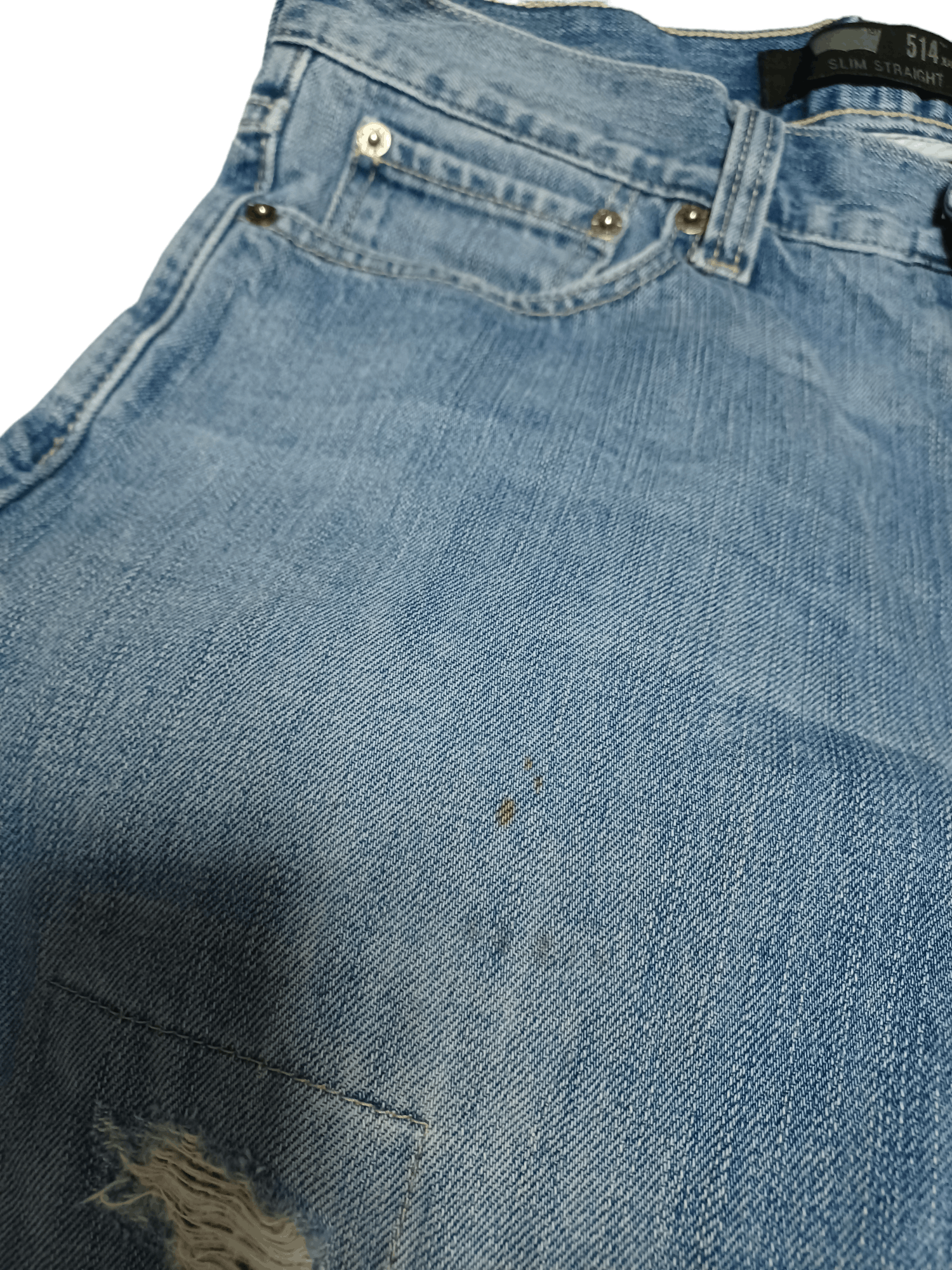 Levi's Vintage Clothing VINTAGE LEVIS 514 DISTRESSED SLIM STRAIGHT JEANS JAPANESE Size US 31 - 4 Thumbnail