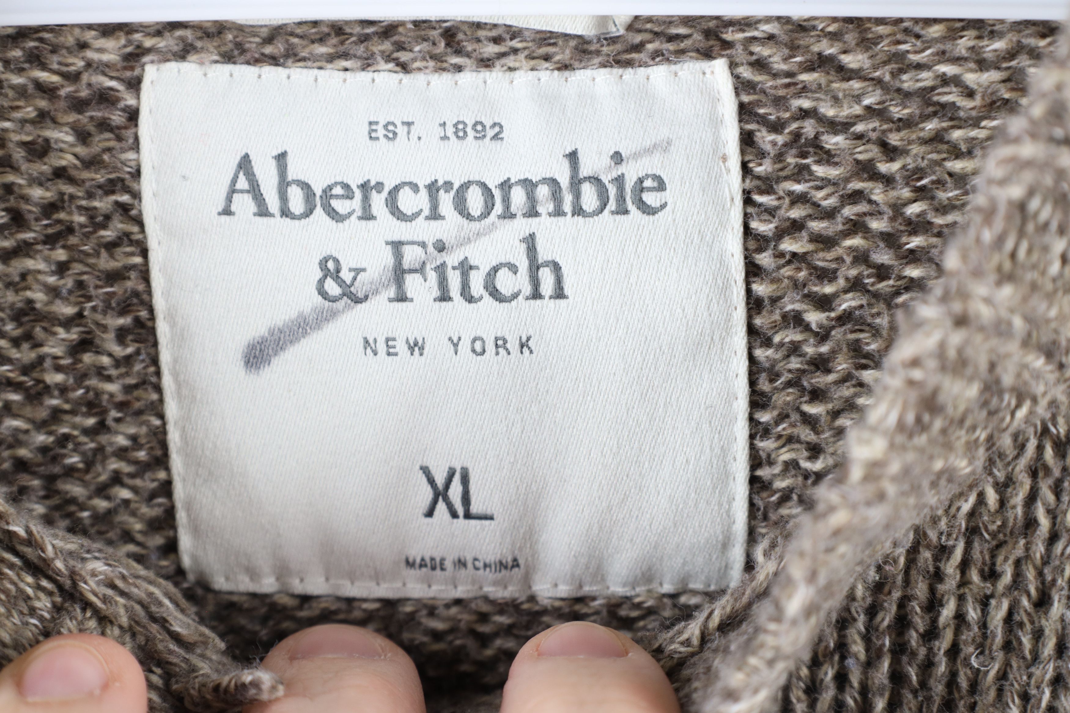 Abercrombie & Fitch × Vintage Vintage Abercrombie & Fitch Knit Crewneck Sweater Beige Size US XL / EU 56 / 4 - 4 Thumbnail