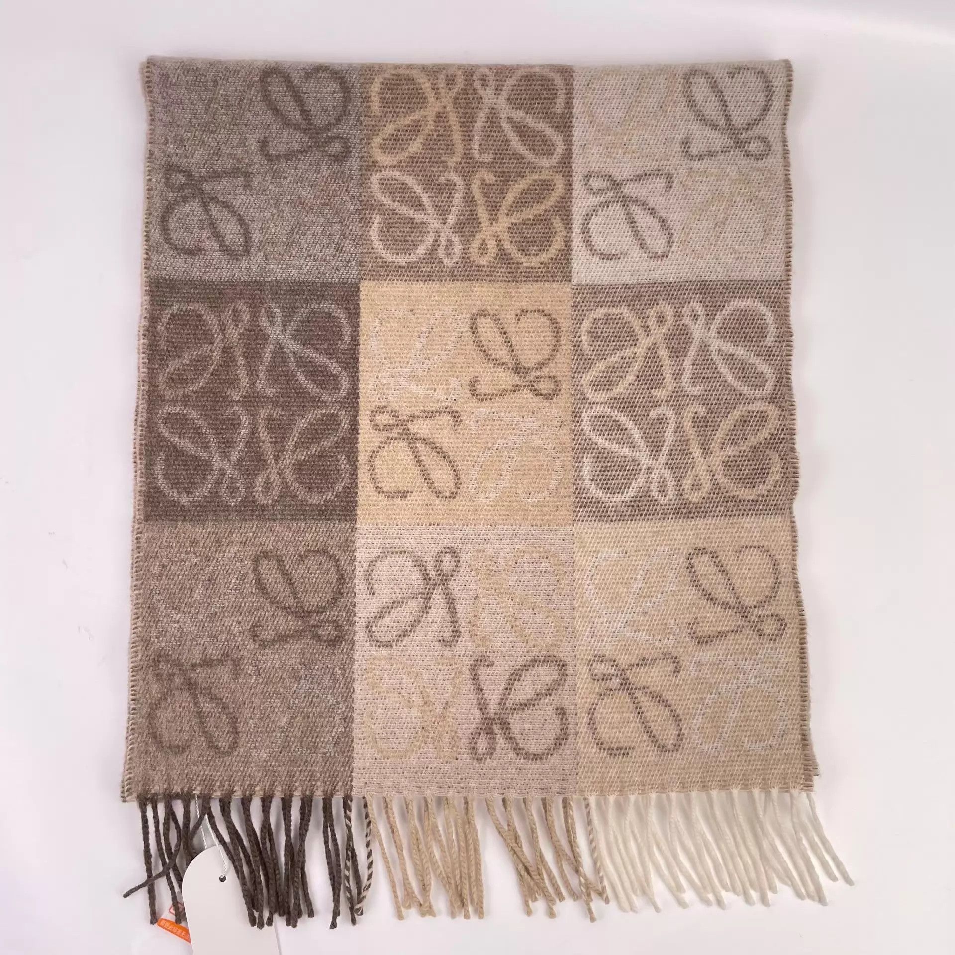 Loewe LOEWE cashmere scarf color blocked 180x40 Size ONE SIZE - 2 Thumbnail