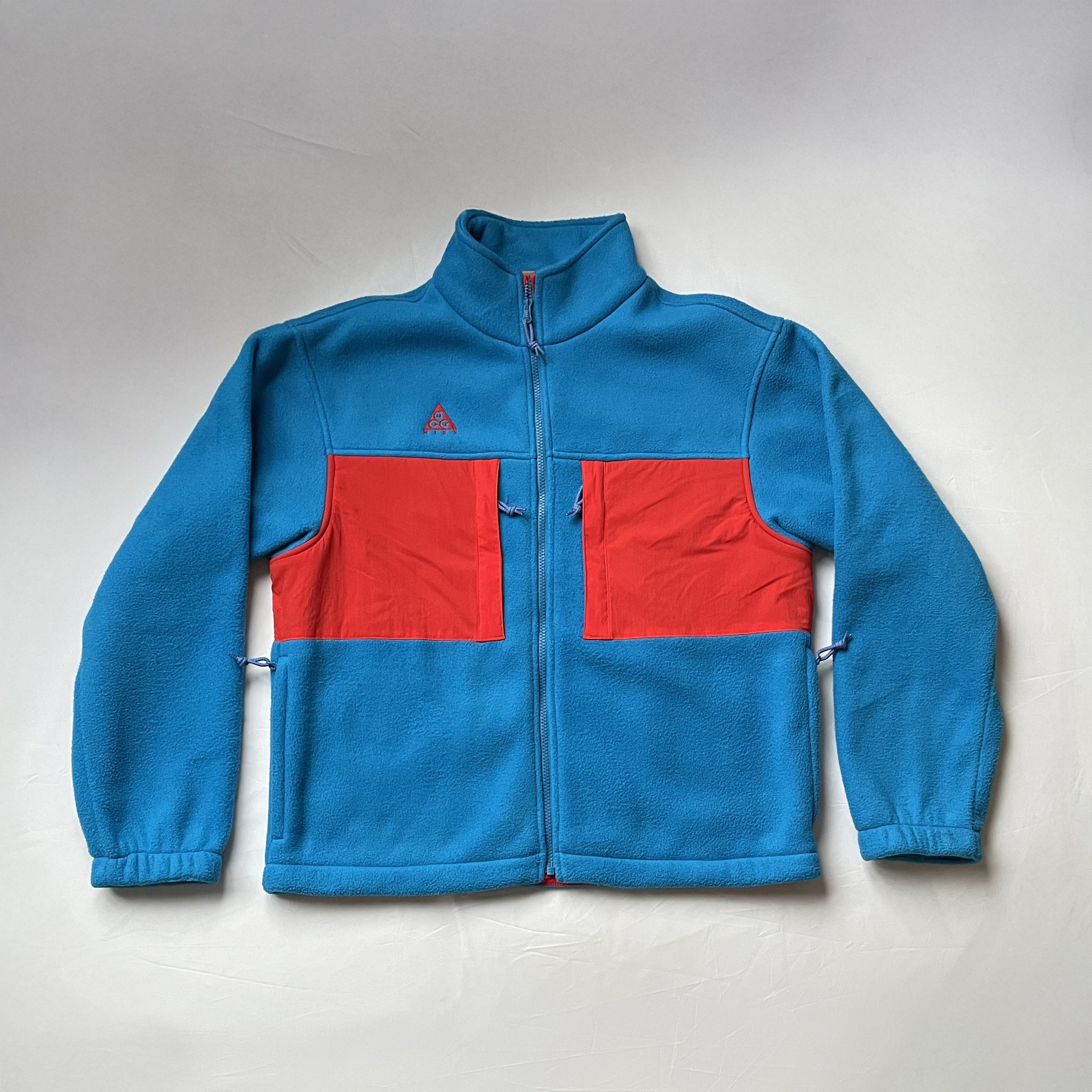 Nike ACG Nike ACG Fleece Zip Jacket Blue Red Vintage Outdoor Size US S / EU 44-46 / 1 - 1 Thumbnail