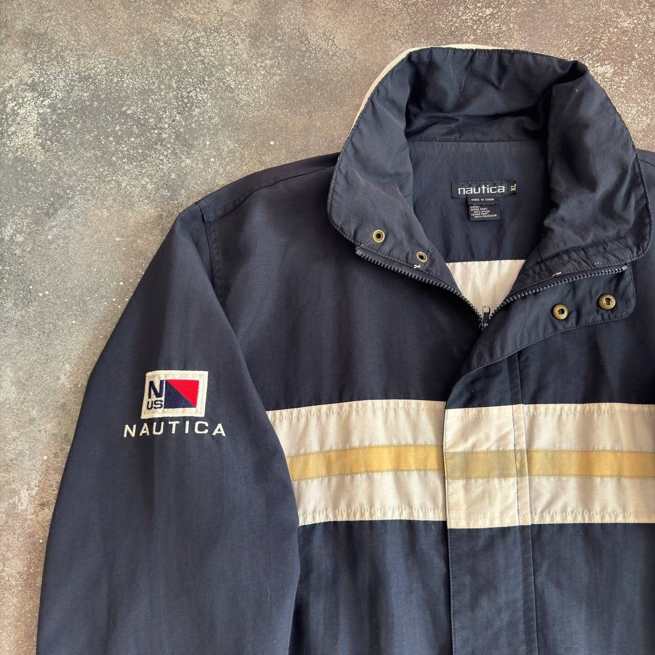 Nautica × Vintage 90s Nautica Vintage Outdoor Full Zip Jacket Size US XL / EU 56 / 4 - 2 Thumbnail