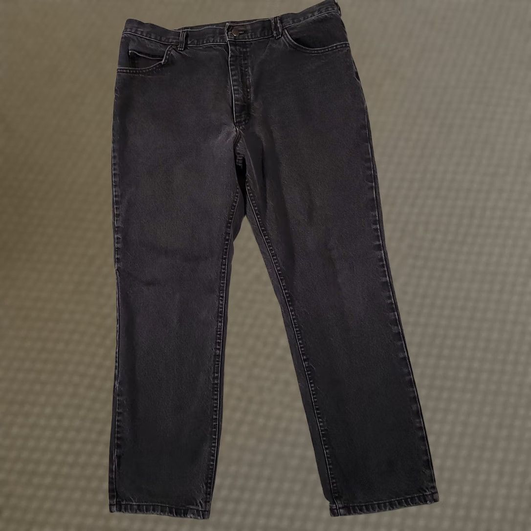 Lee VINTAGE Lee Jeans Mens 40x30 Black Denim Straight Mid Rise Made in USA Size US 40 / EU 56 - 1 Thumbnail