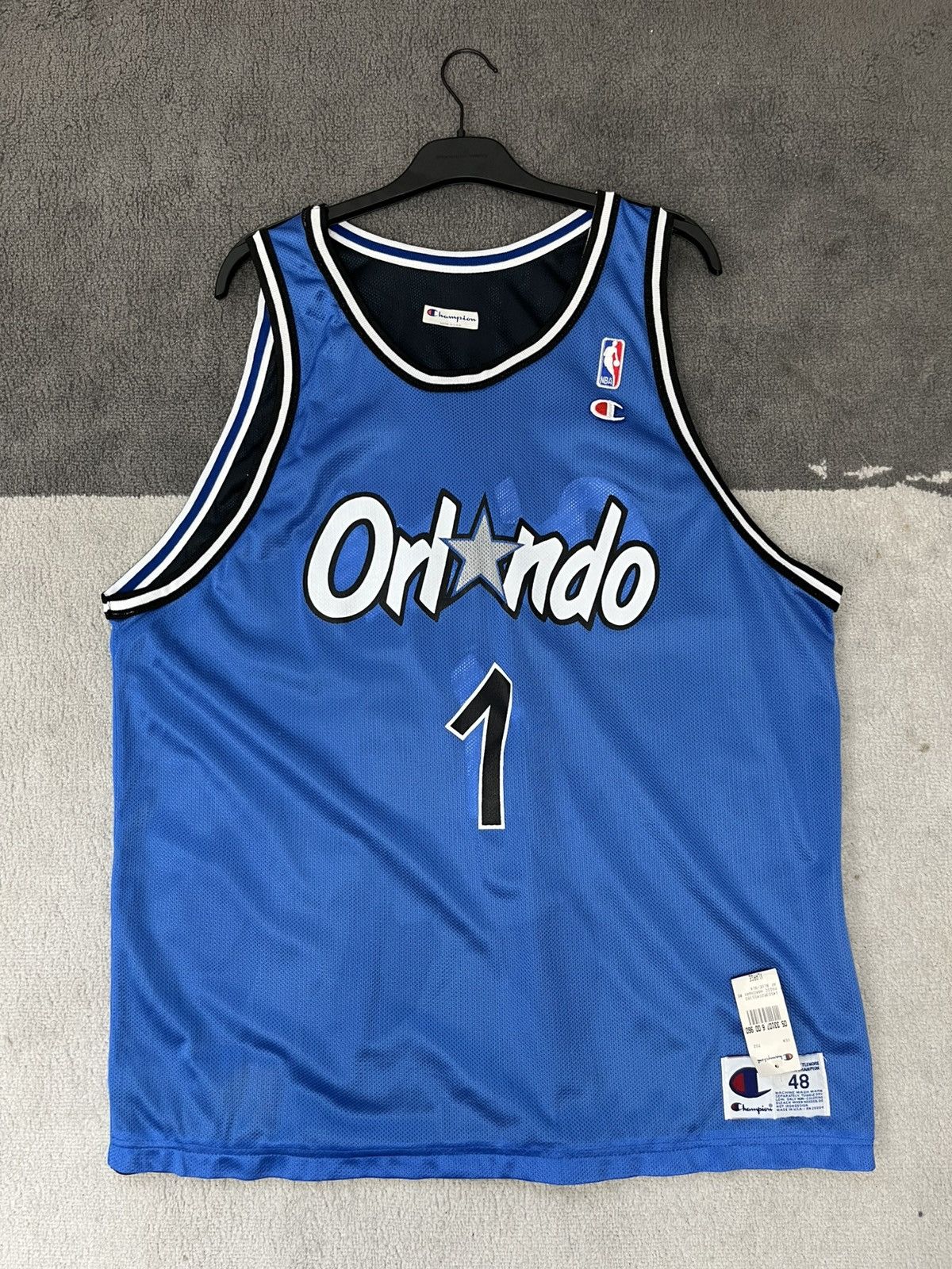 NBA NOS Vintage 90s Orlando Magic Hardaway Reversible Jersey Size US XL / EU 56 / 4 - 1 Thumbnail