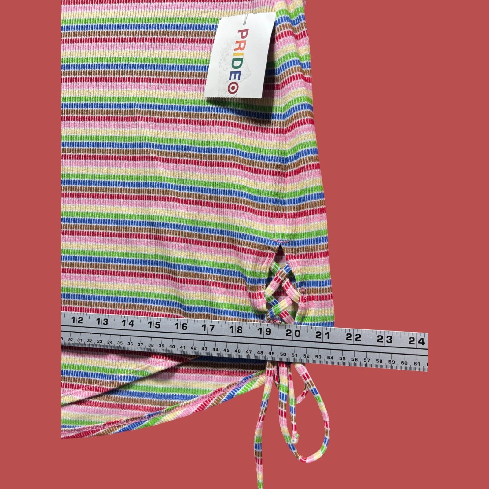 Other Pride - Women's Mid-Rise Mini Asymmetrical Skirt Rainbows St Size 35" - 7 Thumbnail