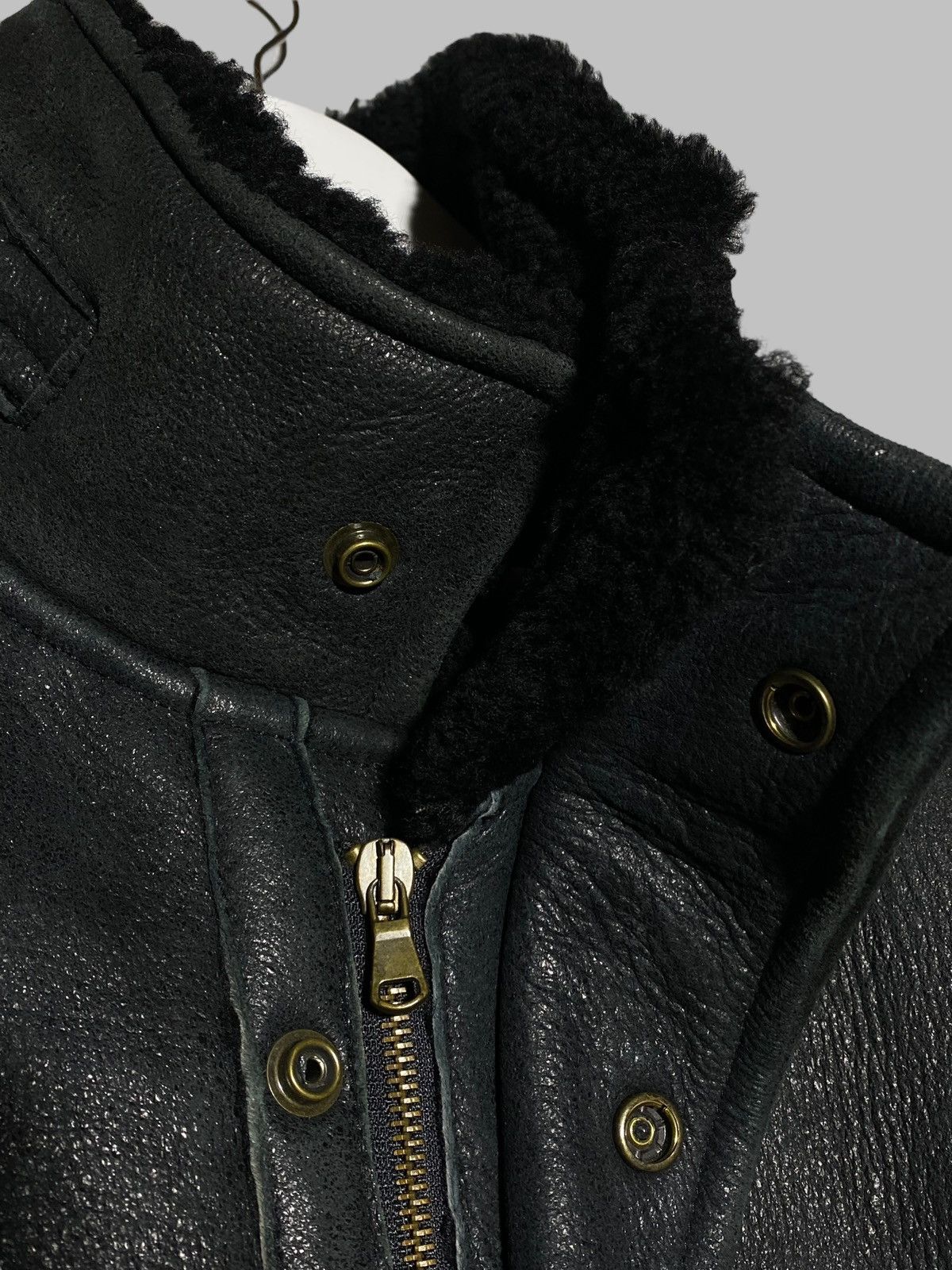 Versace Versace Classic V2 Shearling Jacket Black Vintage Rare Coat Size US XL / EU 56 / 4 - 14 Thumbnail