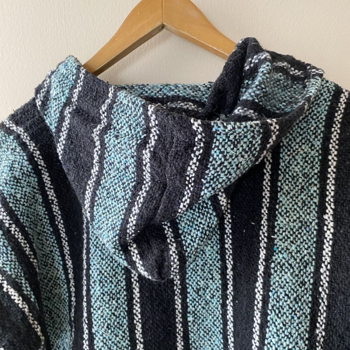 Vintage Black and Turquoise Striped Baja Hoodie Size US S / EU 44-46 / 1 - 13 Thumbnail