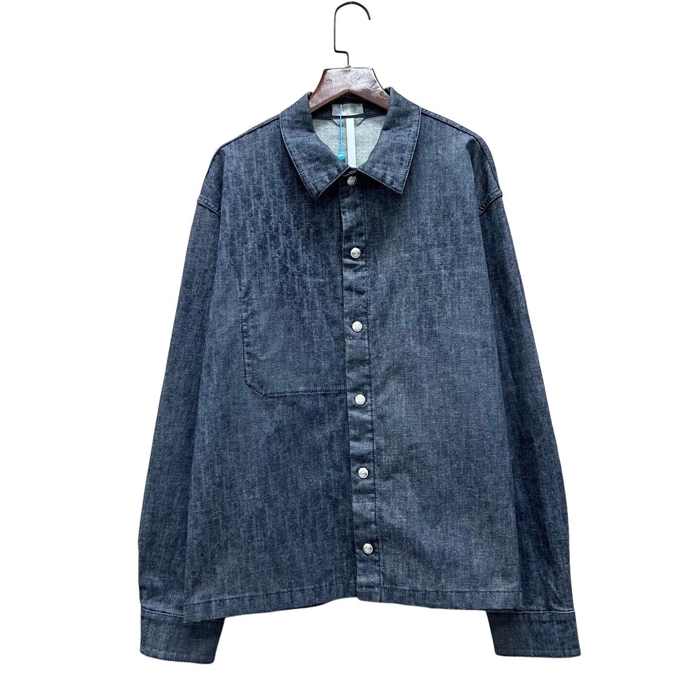 Dior Dior Oblique Jacquard Denim Shirt Jacket Size S Size US S / EU 44-46 / 1 - 1 Thumbnail