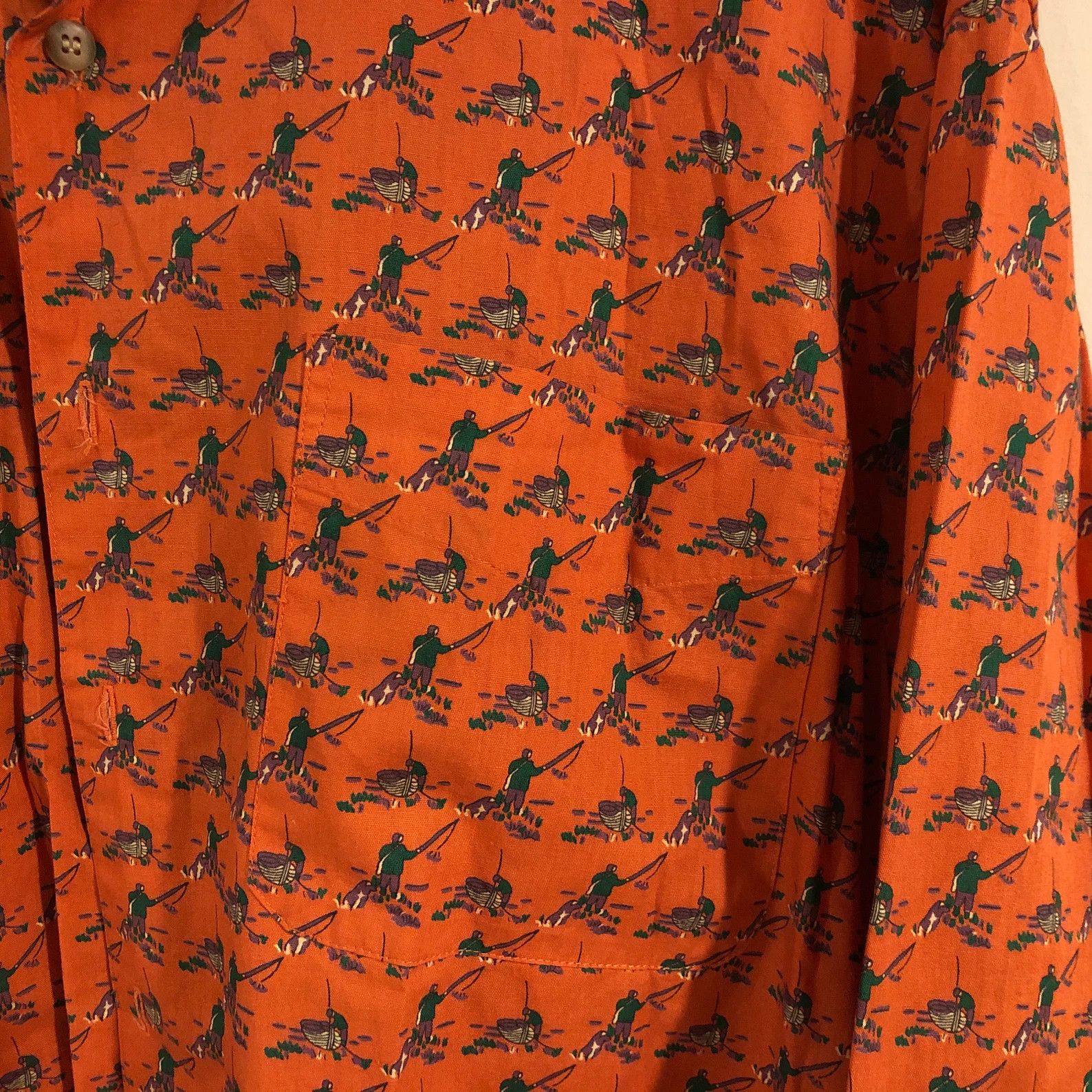 Gap RARE 1990s Vintage Fisherman Button-Down Shirt Longsleeve Size US XL / EU 56 / 4 - 4 Thumbnail