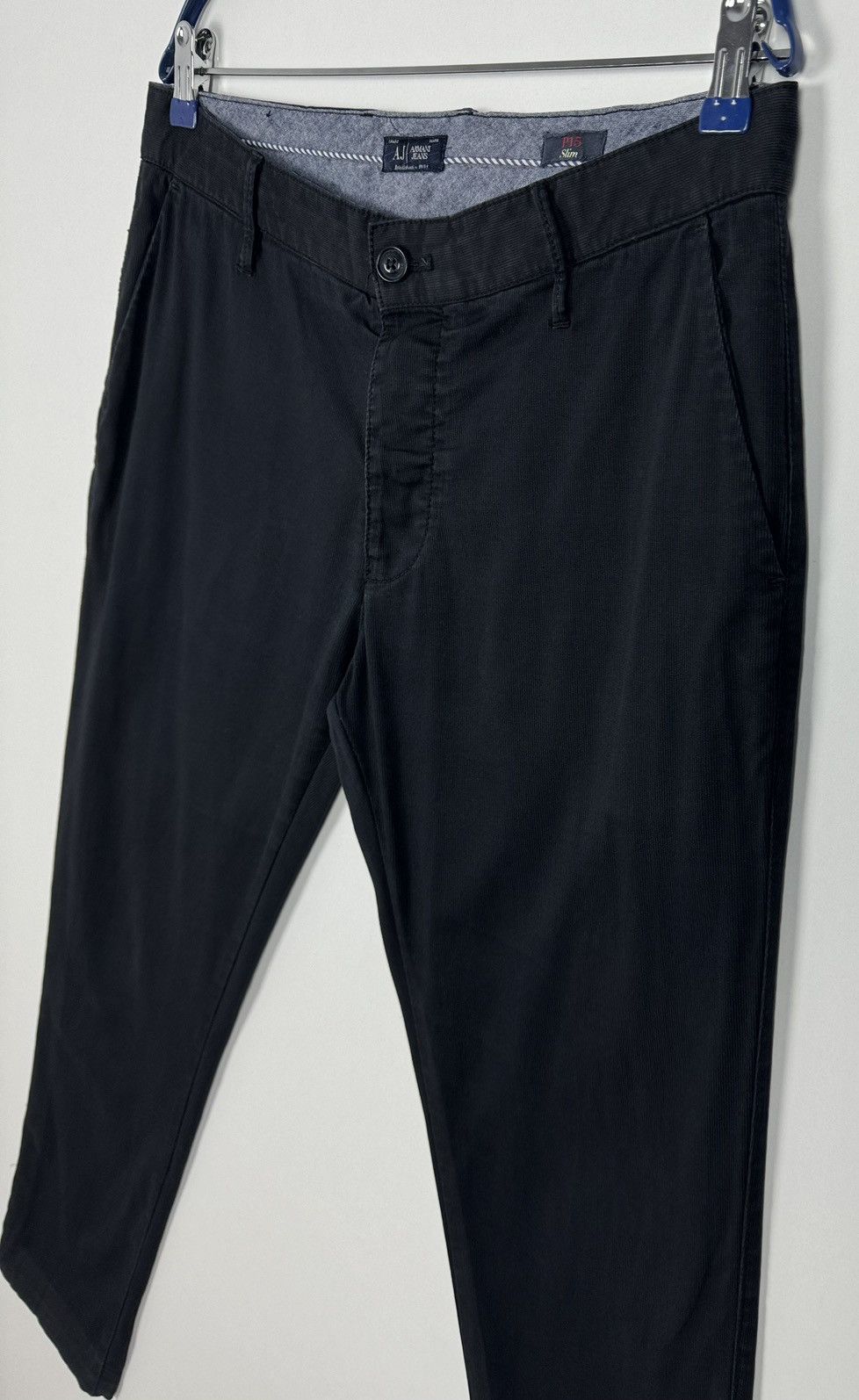 Armani Armani Jeans Slim Fit PS15 Navy Cotton Pants Size US 32 / EU 48 - 5 Thumbnail