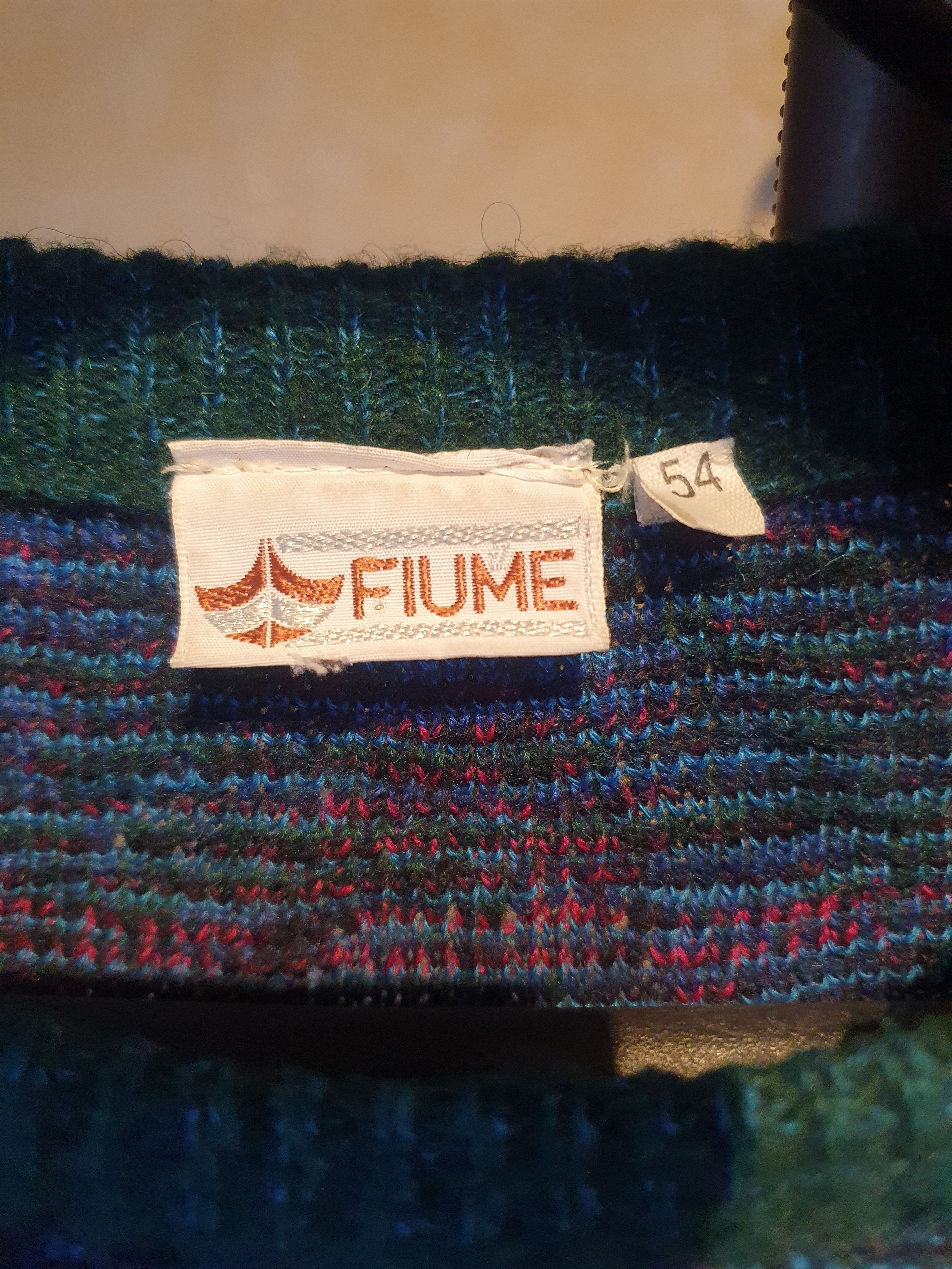 Vintage Fiume Made in Italy Sweater Vintage Geometric Pattern sz L Size US L / EU 52-54 / 3 - 2 Thumbnail