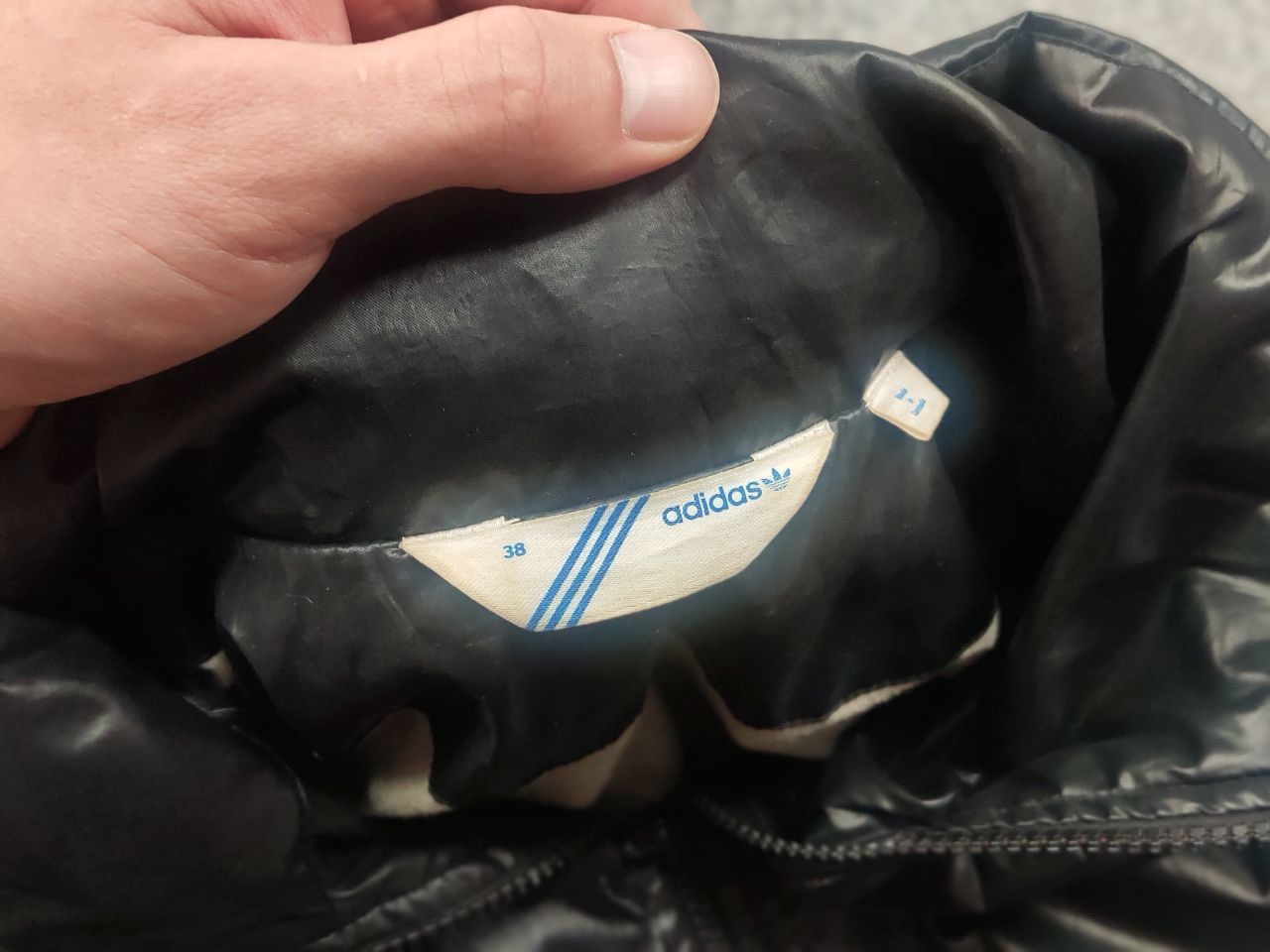 Adidas Vintage 00s all black Multi Pocket Bomber Jacket Y2K