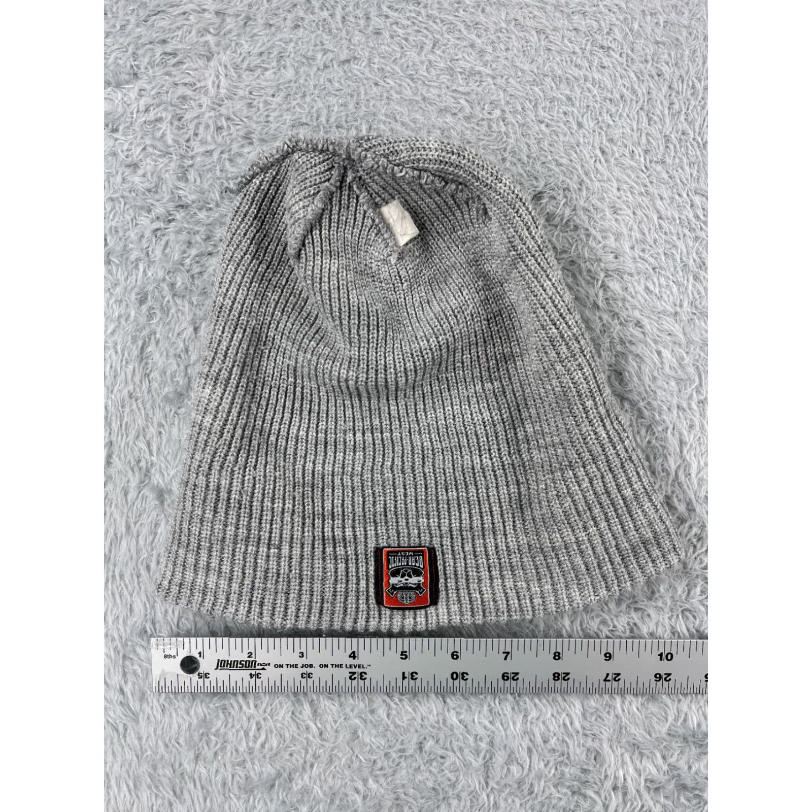 Vintage Bear Pacific West Beanie Toque Adult One Size Gray Knit Acrylic Logo Yupoong Size ONE SIZE - 5 Thumbnail