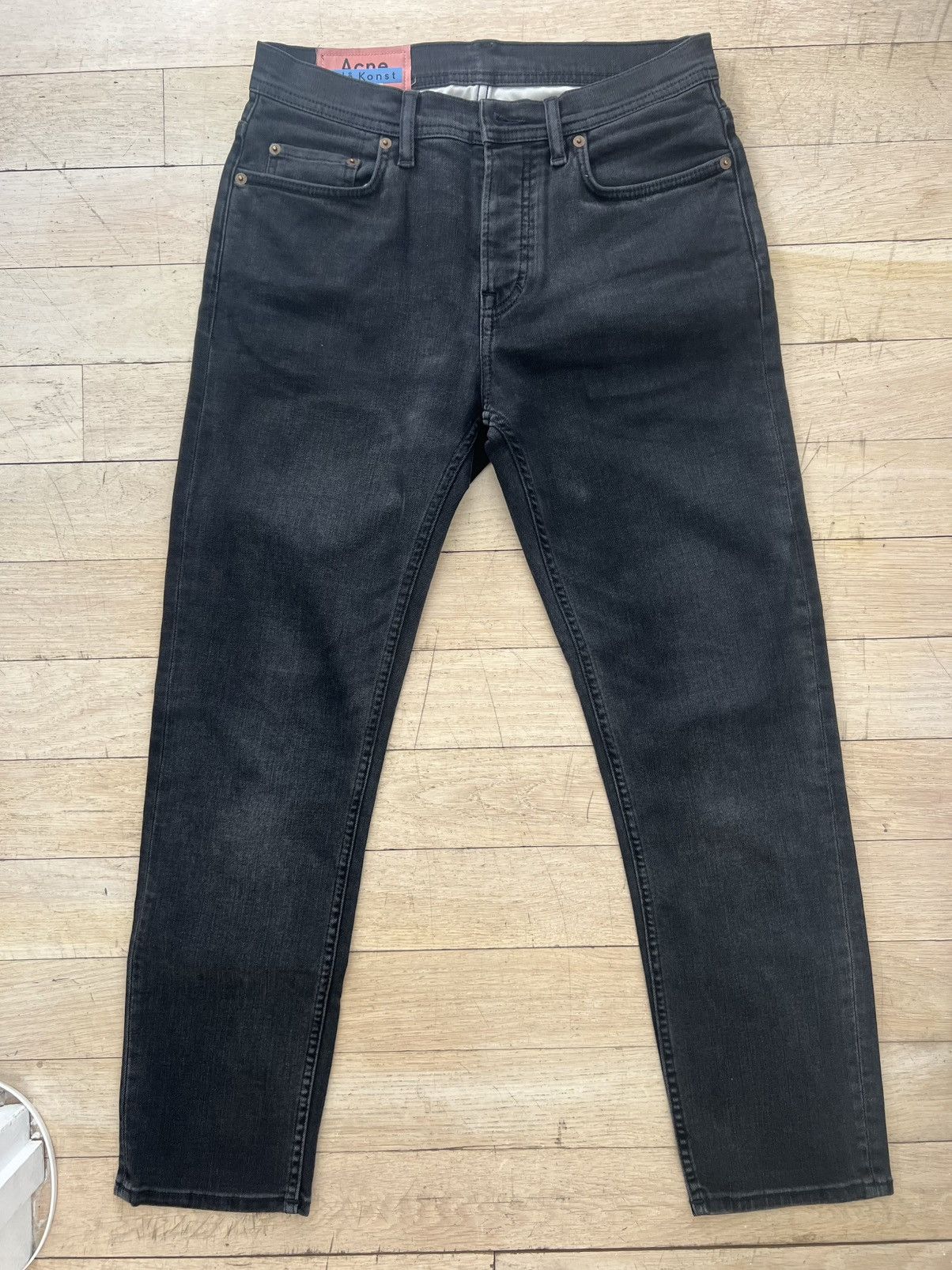 Acne Studios Acne Studios - River Used Blk Jeans (29/32) Size US 29 - 3 Thumbnail