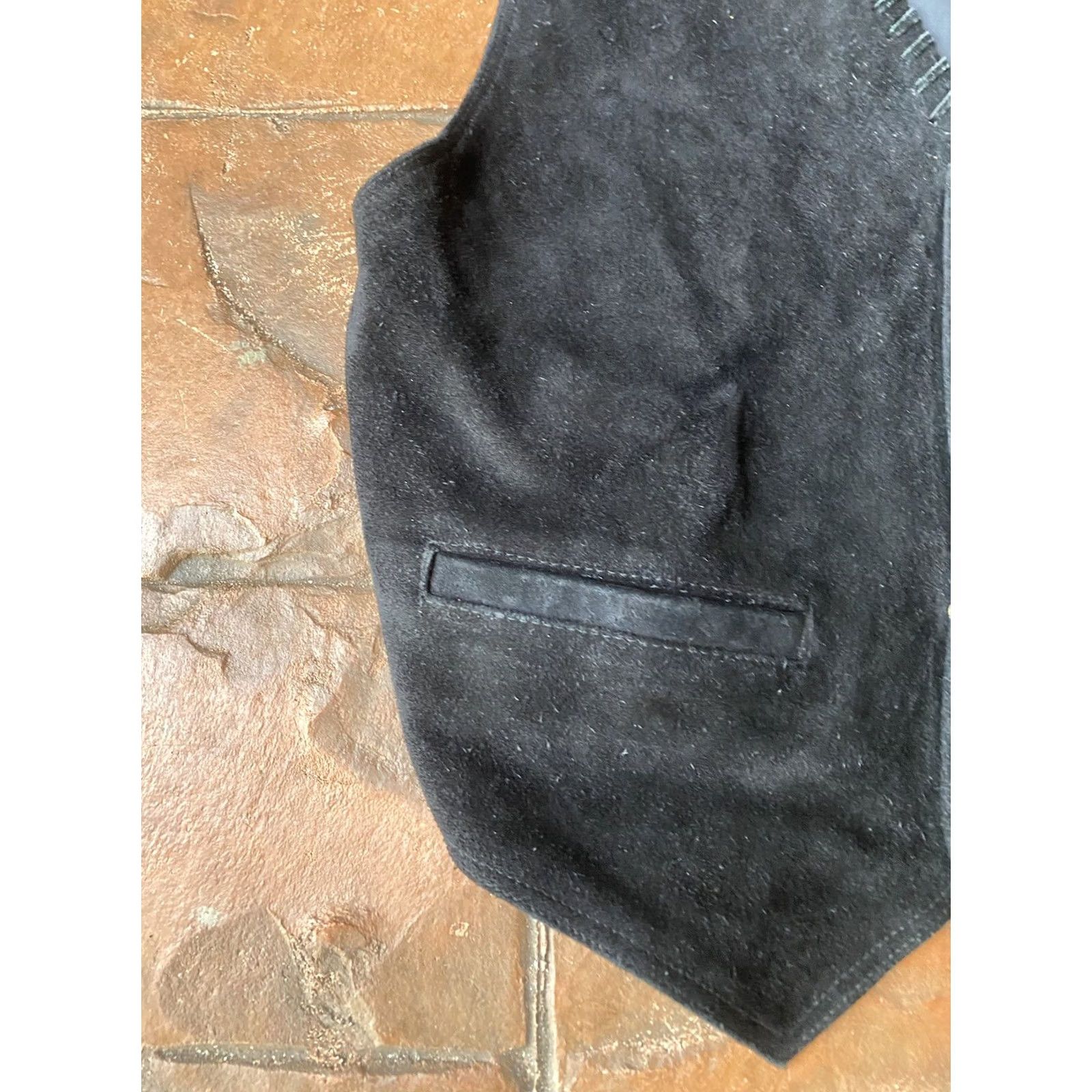 Vintage VINTAGE Exclusive Paragraff Black Leather Biker Vest Medium Size US M / EU 48-50 / 2 - 5 Thumbnail