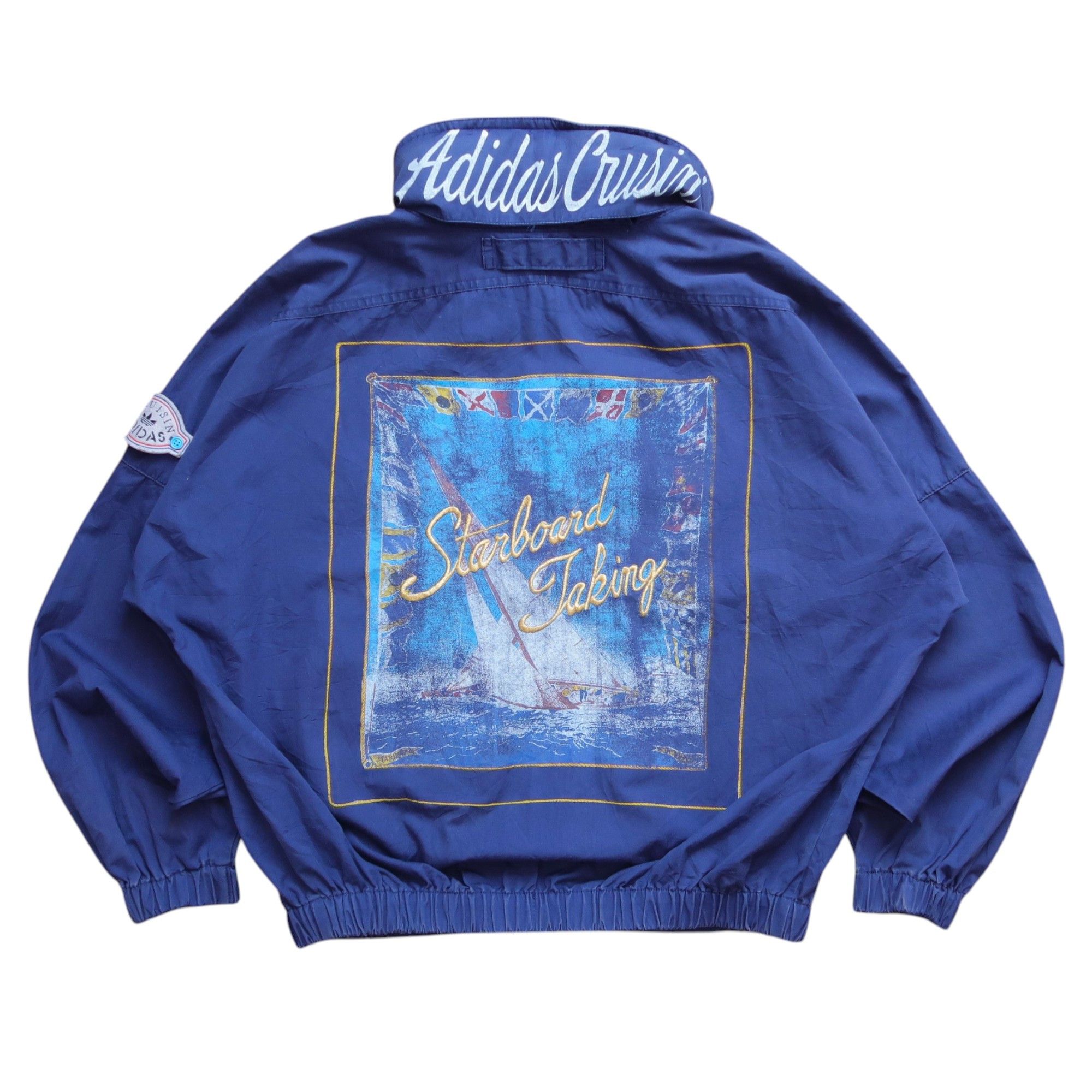 Adidas 1980s Adidas Cruisin Starboard Taking Bono Jacket Size US M / EU 48-50 / 2 - 1 Thumbnail