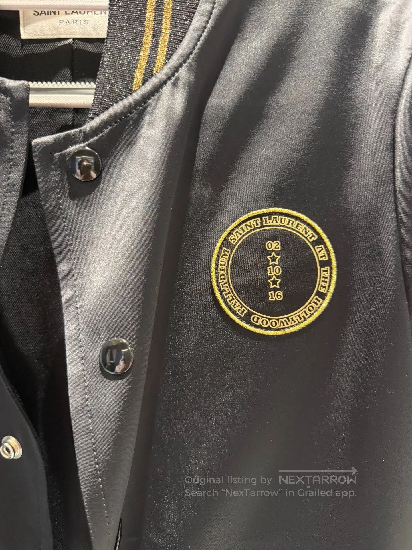 Saint Laurent Paris Saint Laurent 16FW Gold Star Bomber Jacket. Size XXS / US 00 / IT 34 - 3 Thumbnail